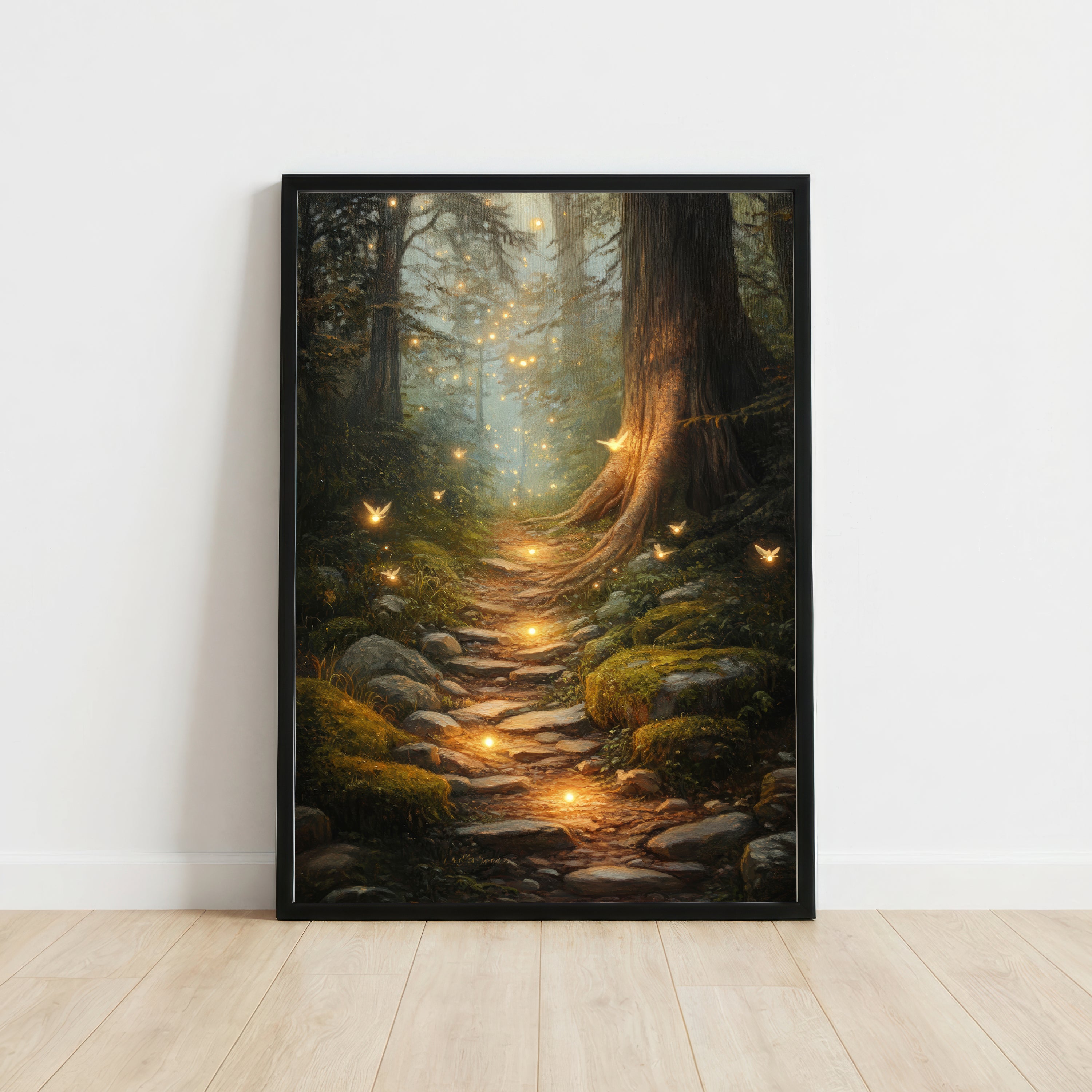 Enchanted Forest Firefly Art Print