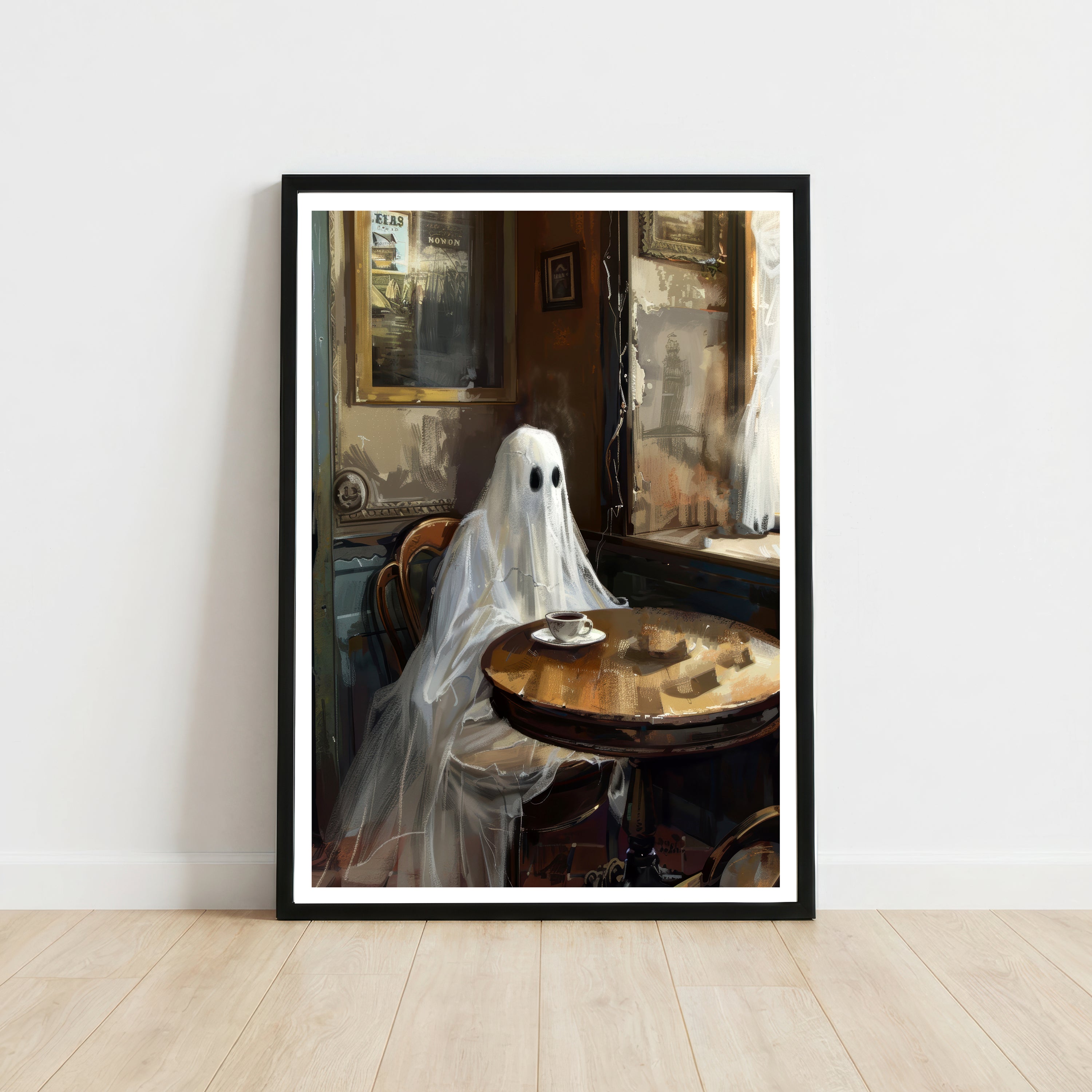 Ghost at Tea Table Art Print