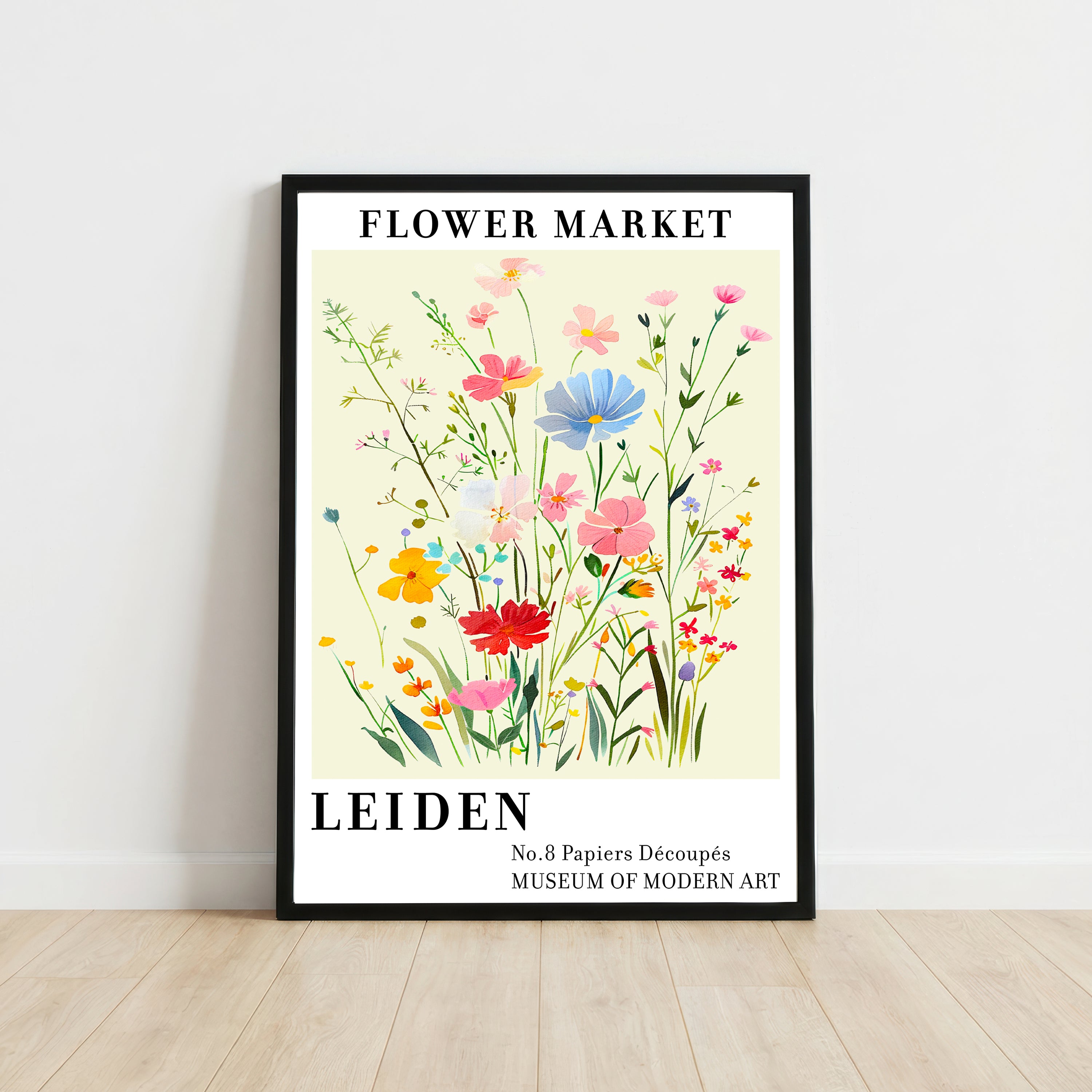 Leiden Flower Market Art Print
