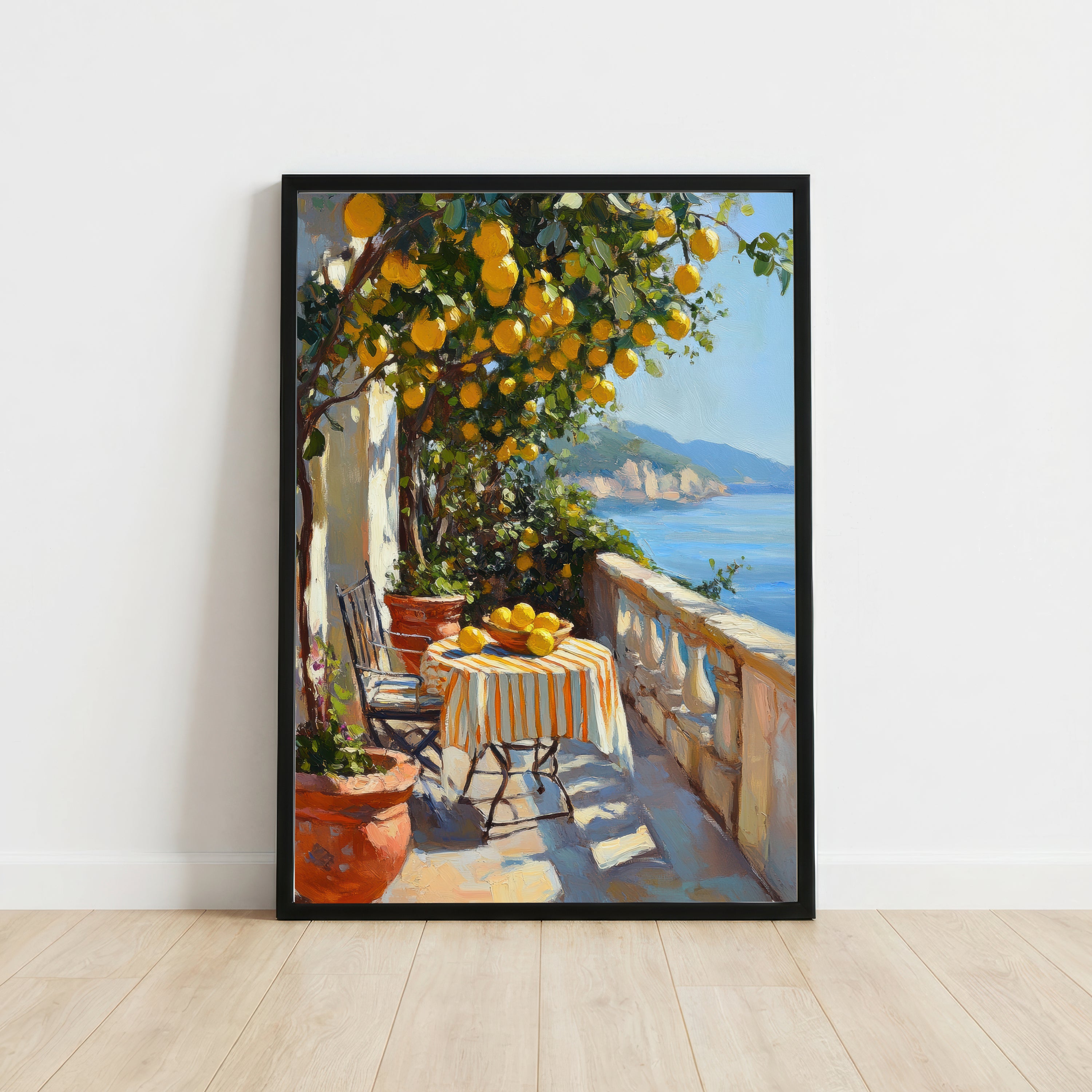 Mediterranean Lemon Tree Art Print