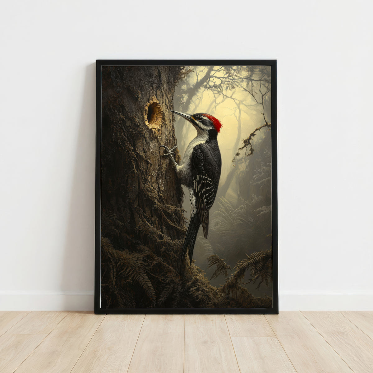Pileated Woodpecker Woodland Art Print