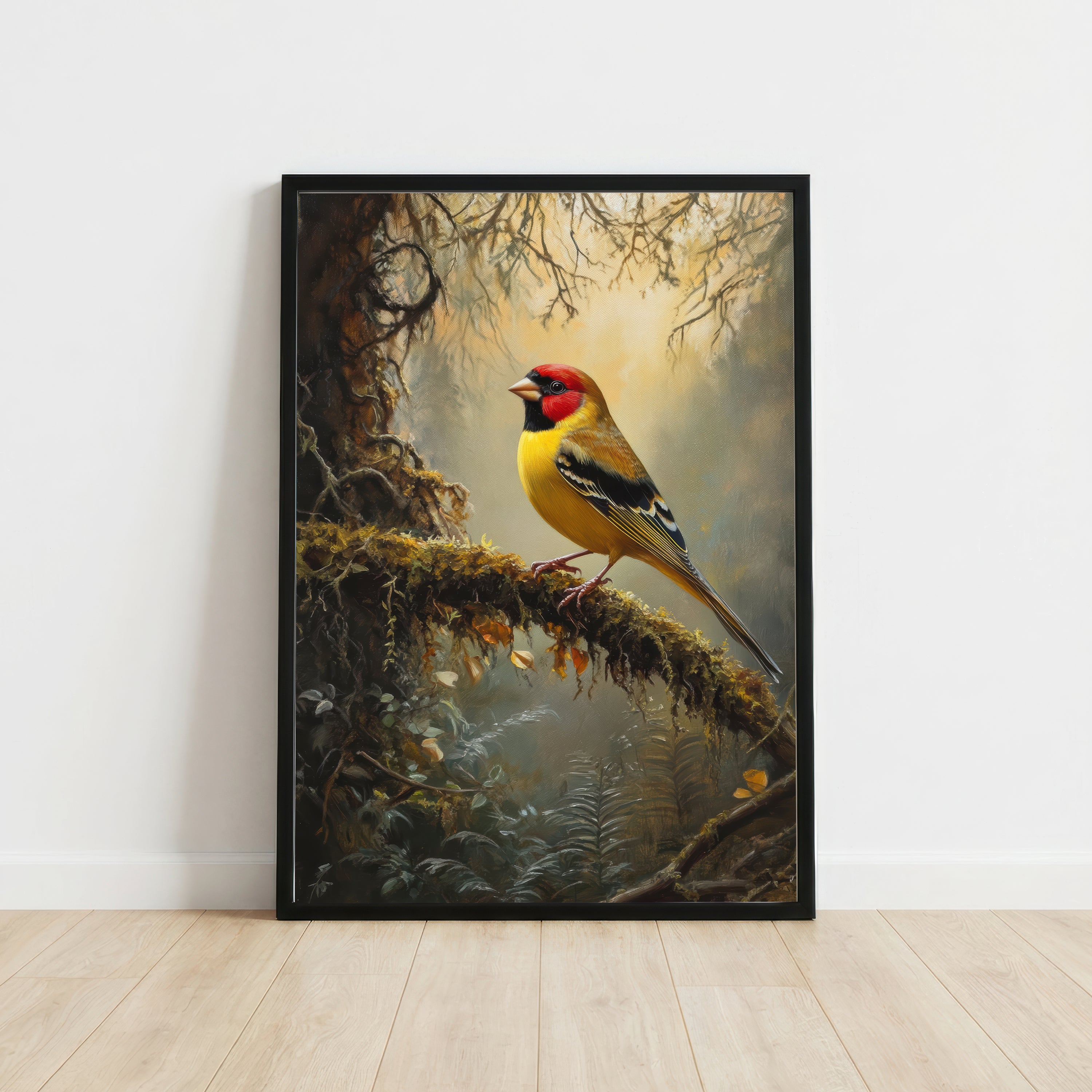 European Goldfinch Woodland Art Print