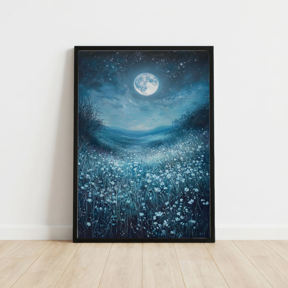 Moonlit Meadow Art Print