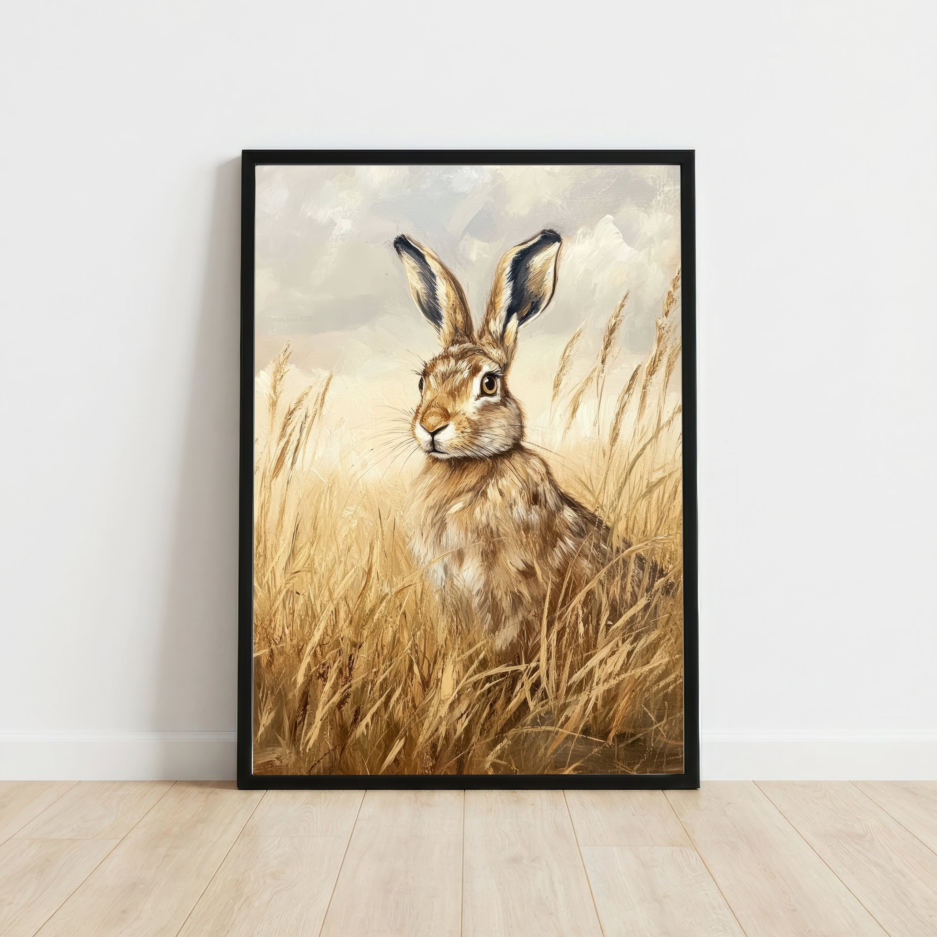 Hare Meadow Art Print