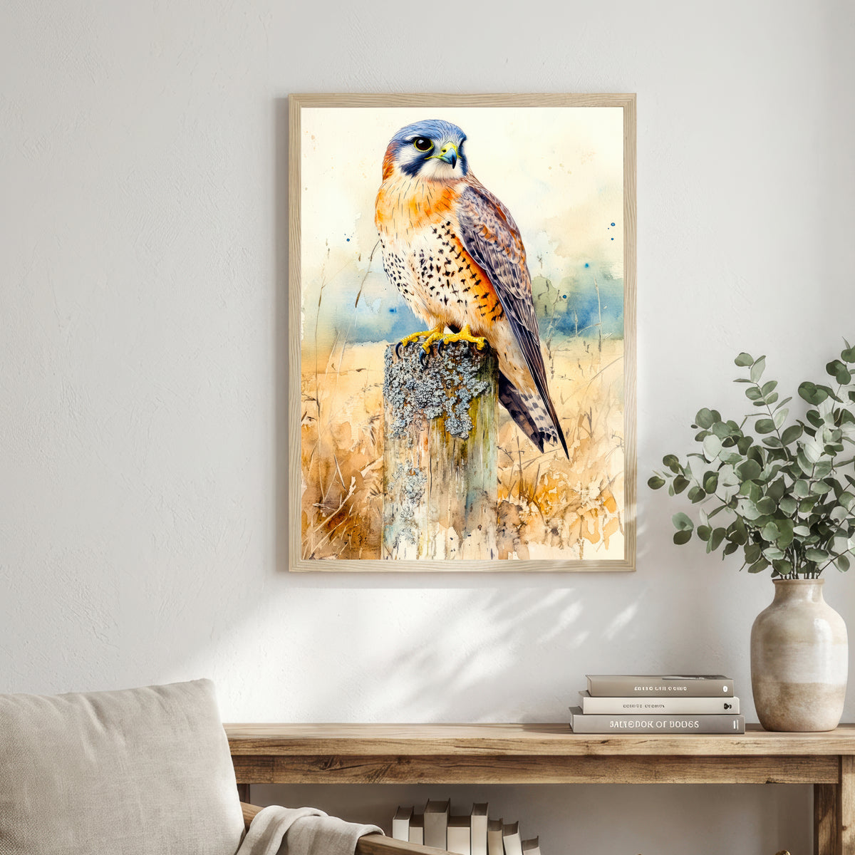 Kestrel Watercolour Art Print