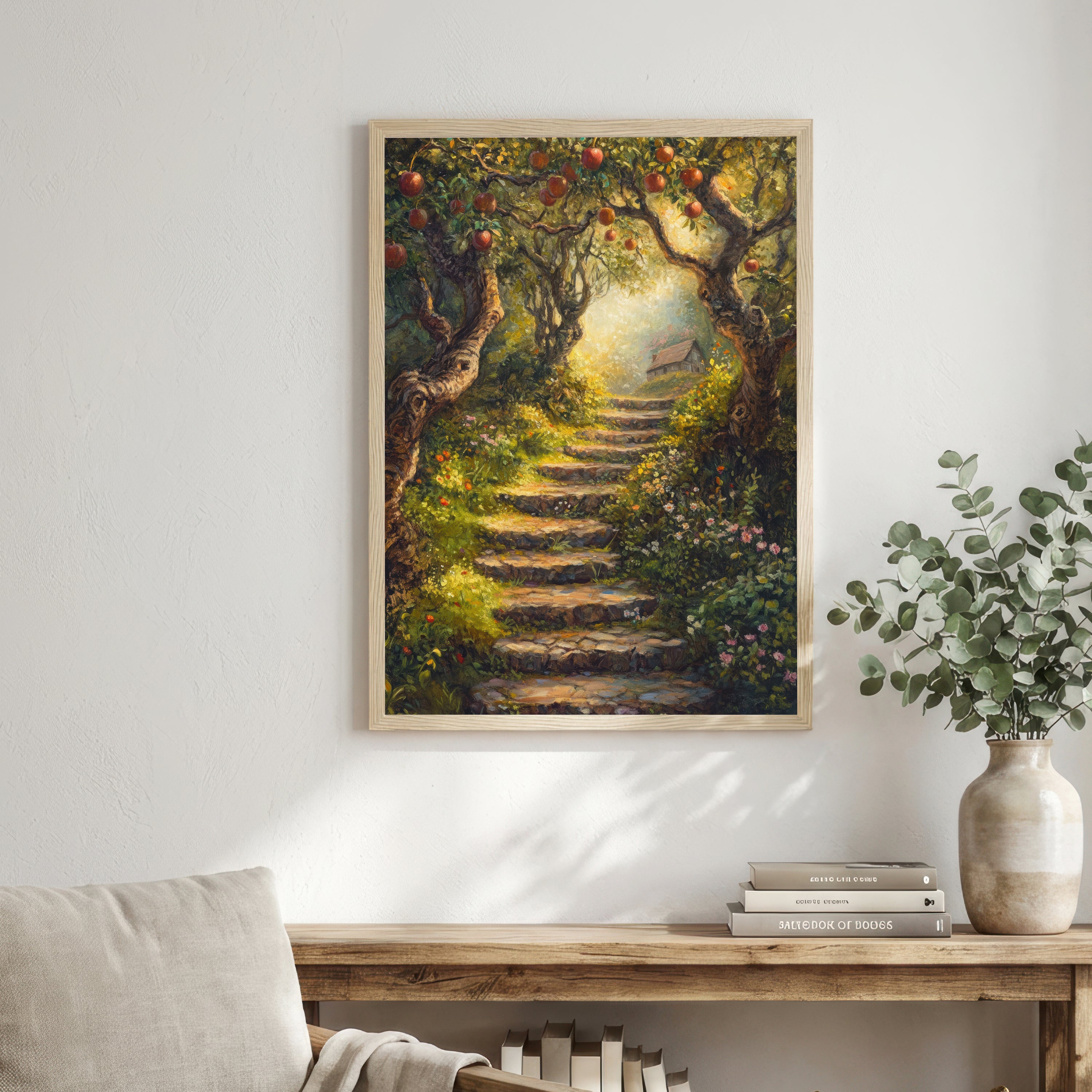Enchanted Apple Orchard Path Art Print