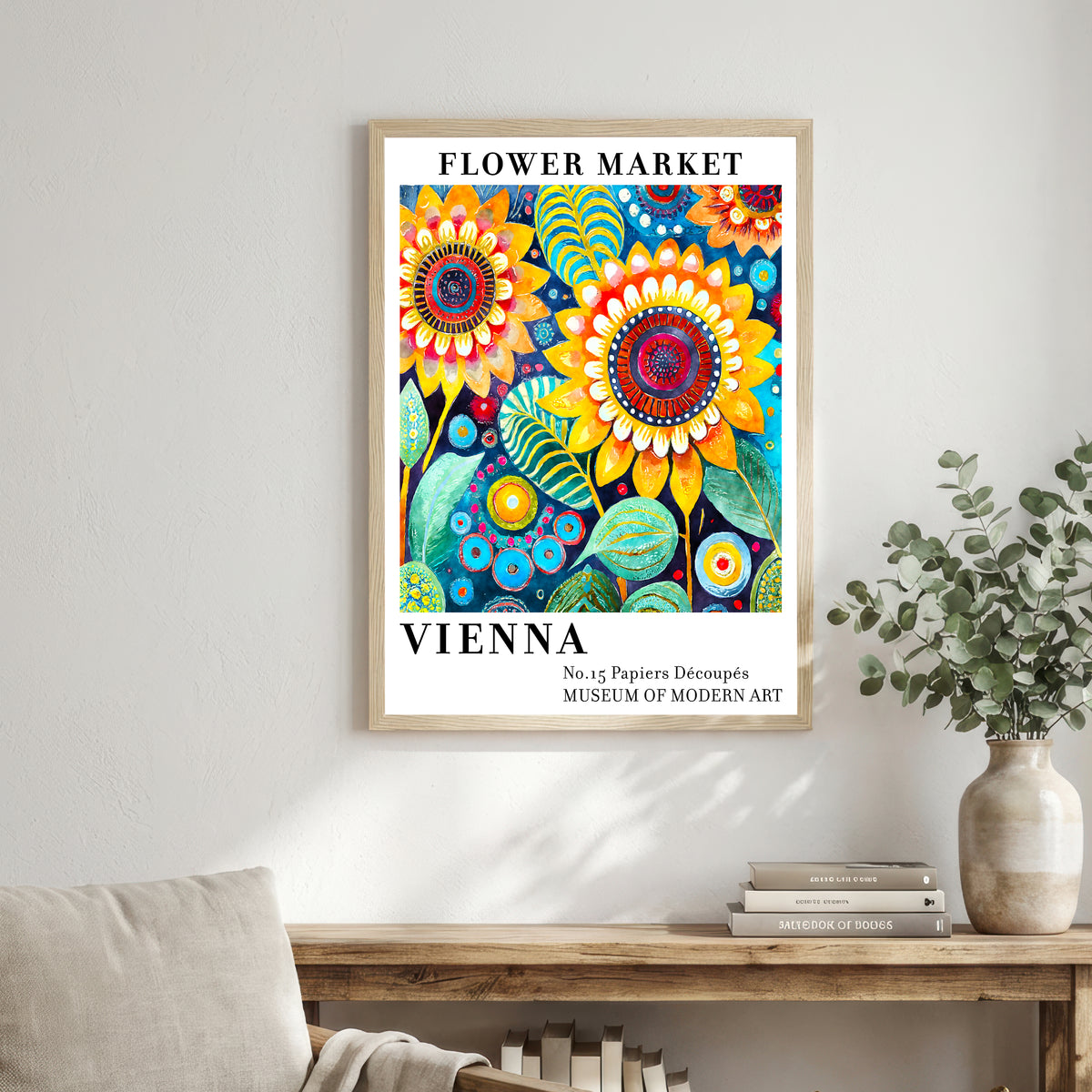 Vienna Flower Market Art Print