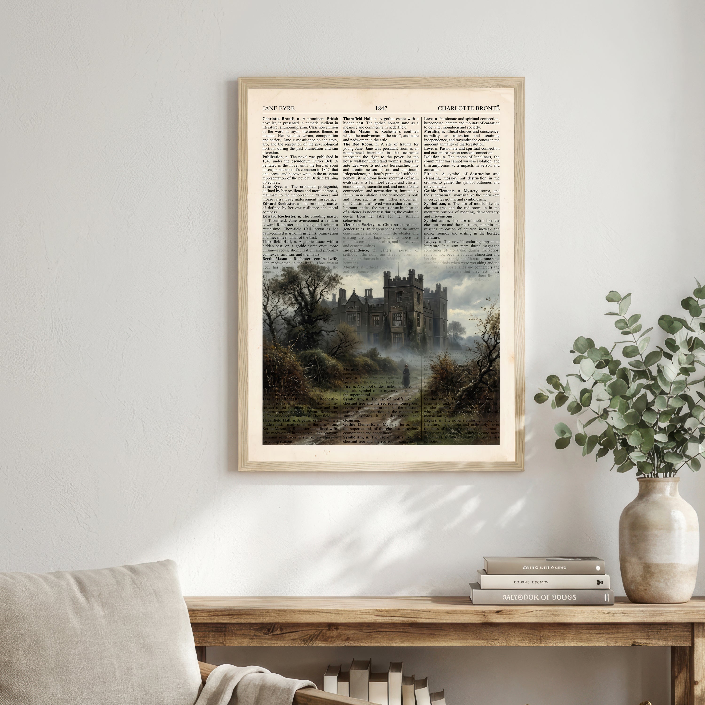Jane Eyre Gothic Literature Art Print