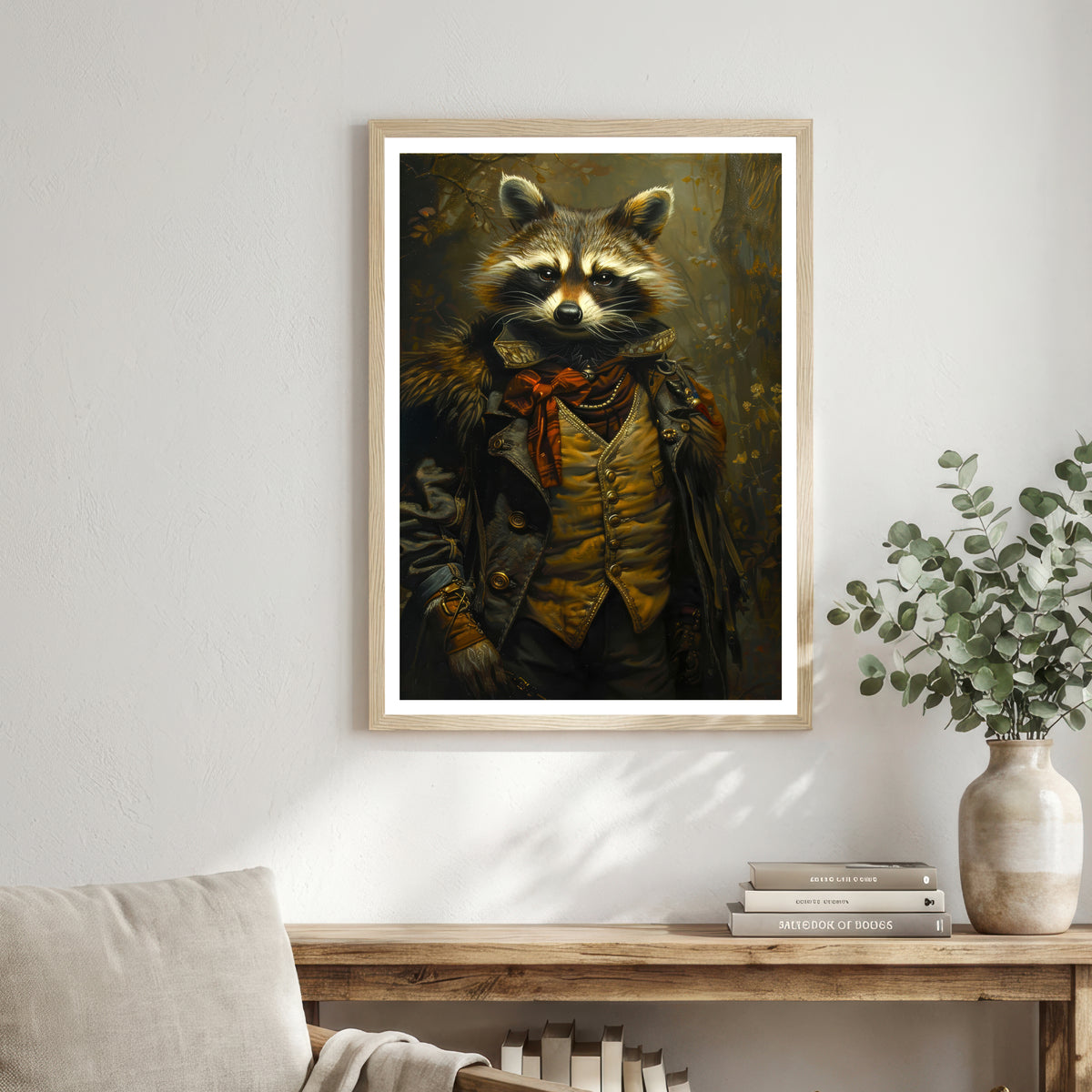 Steampunk Raccoon Portrait Art Print