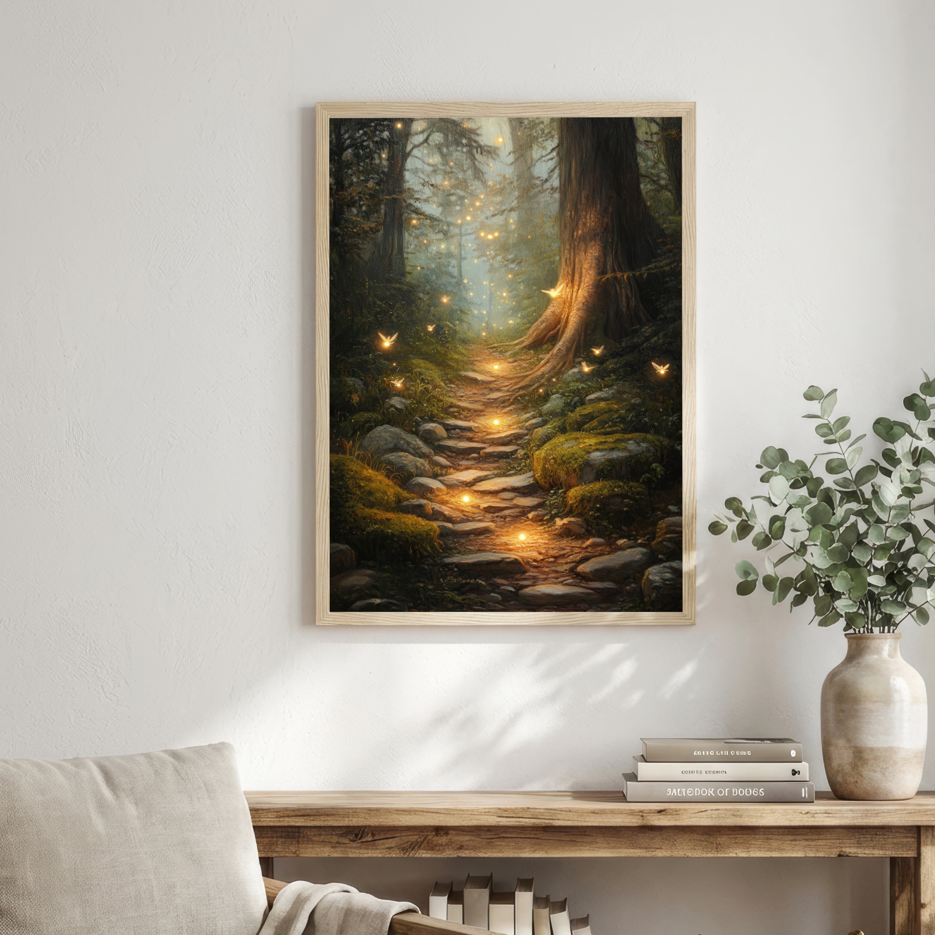 Enchanted Forest Firefly Art Print