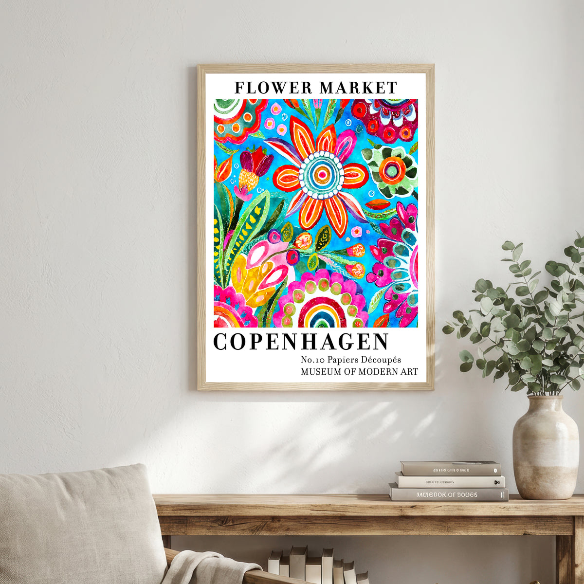 Copenhagen Flower Market Art Print