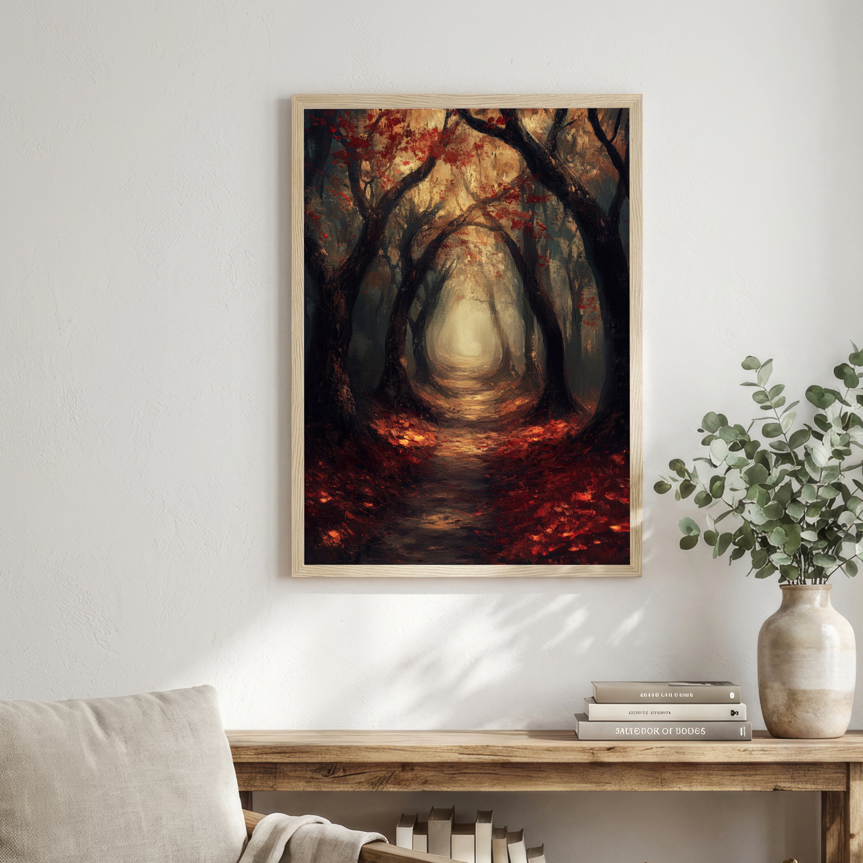Autumn Forest Path Art Print