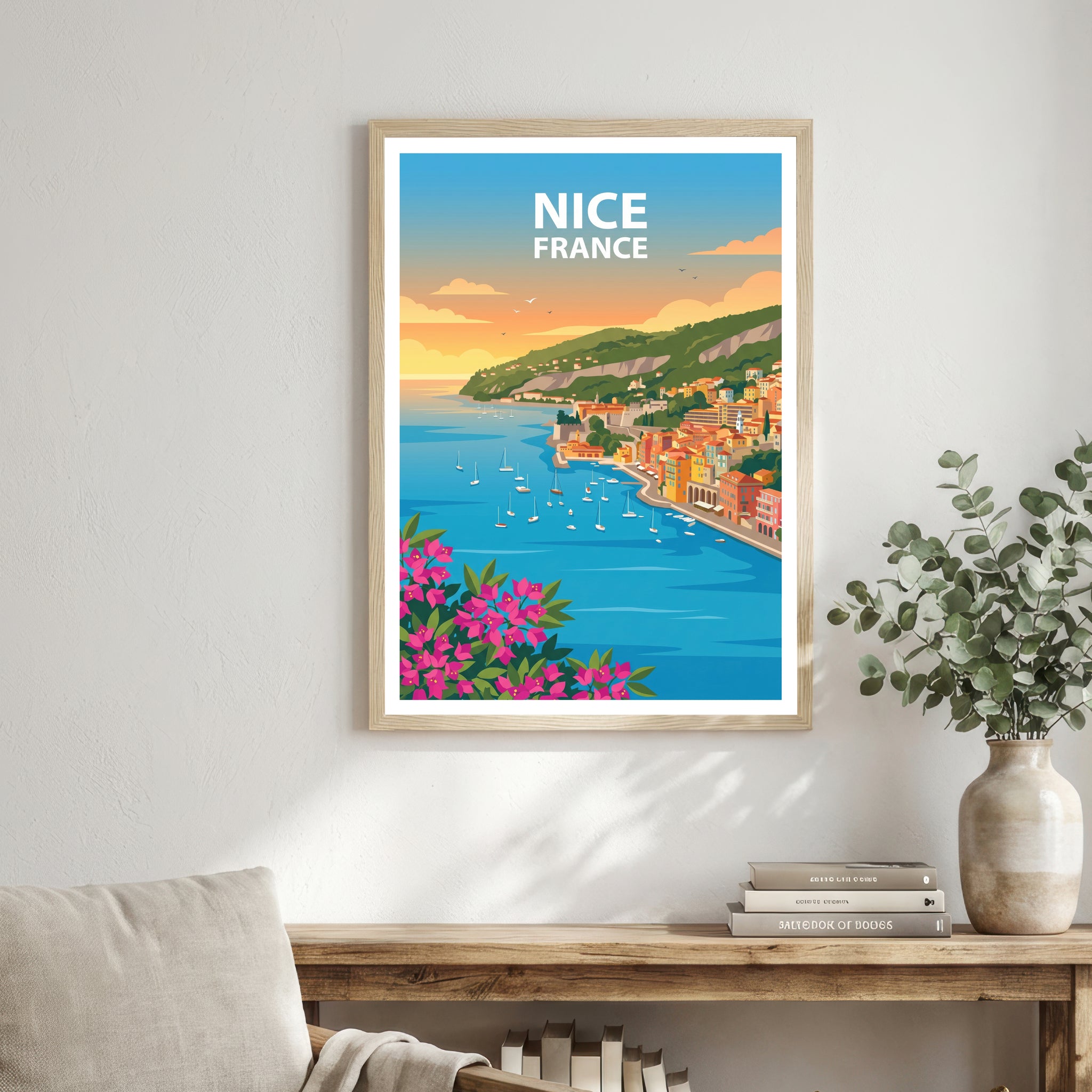 Nice France Travel Poster