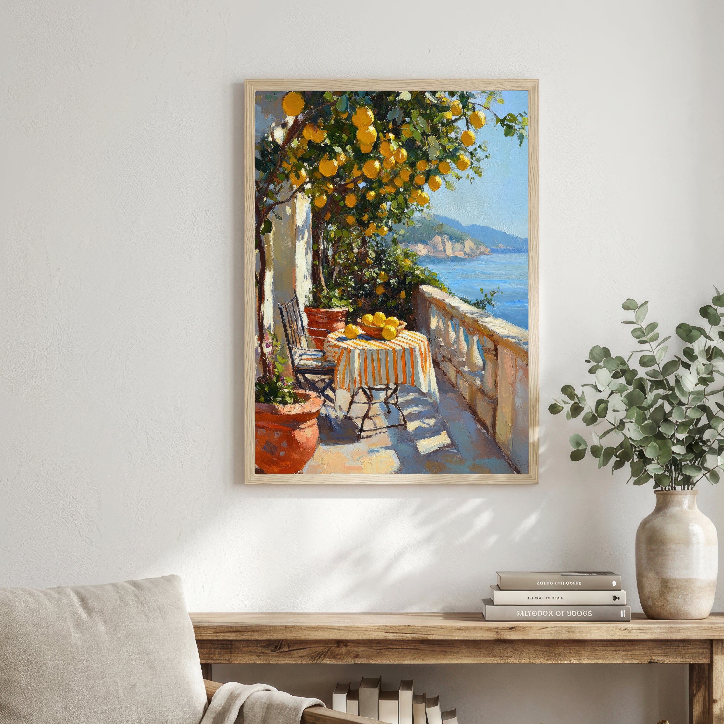 Mediterranean Lemon Tree Art Print