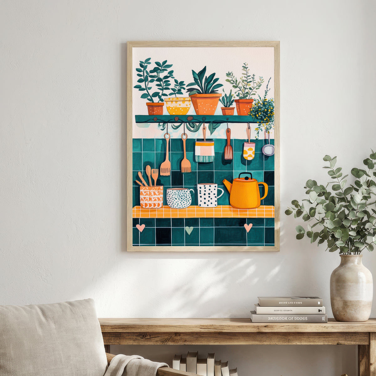 Colourful Kitchen Still Life Art Print