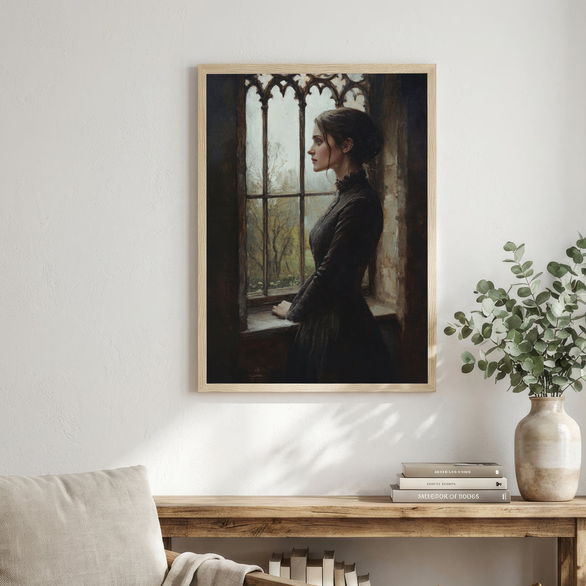 Gothic Woman Portrait Art Print