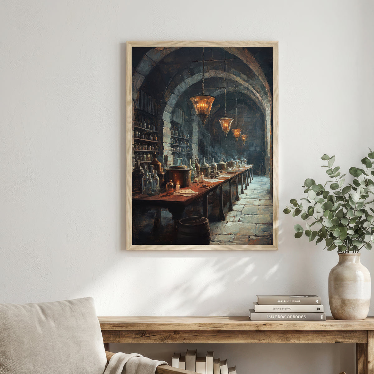Gothic Apothecary Interior Art Print