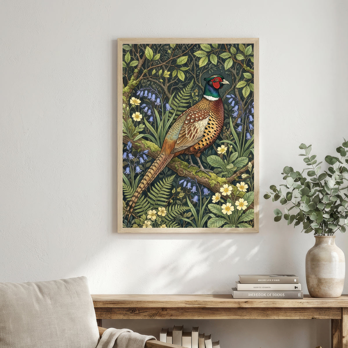 Pheasant Botanical Art Print