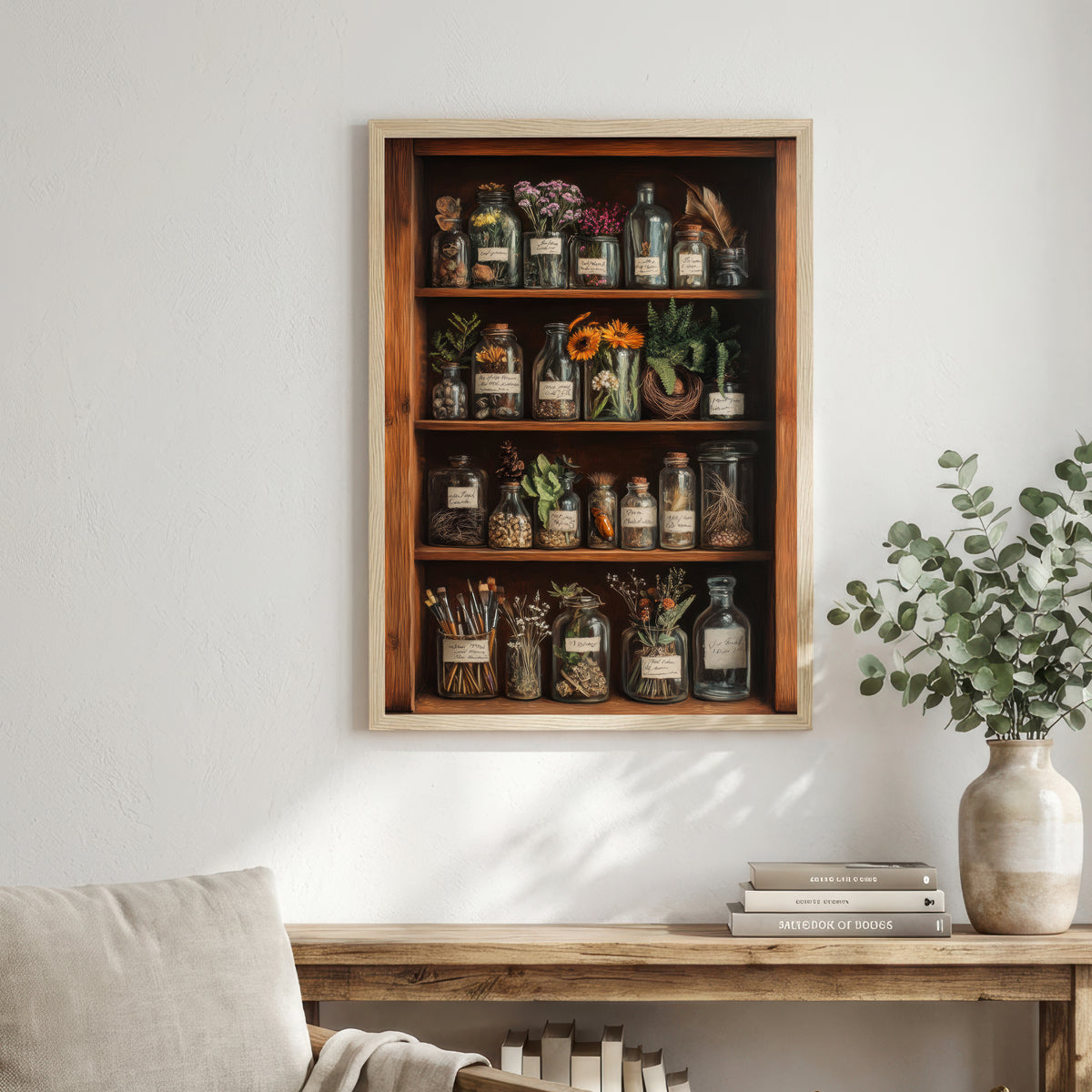 Vintage Apothecary Cabinet Art Print