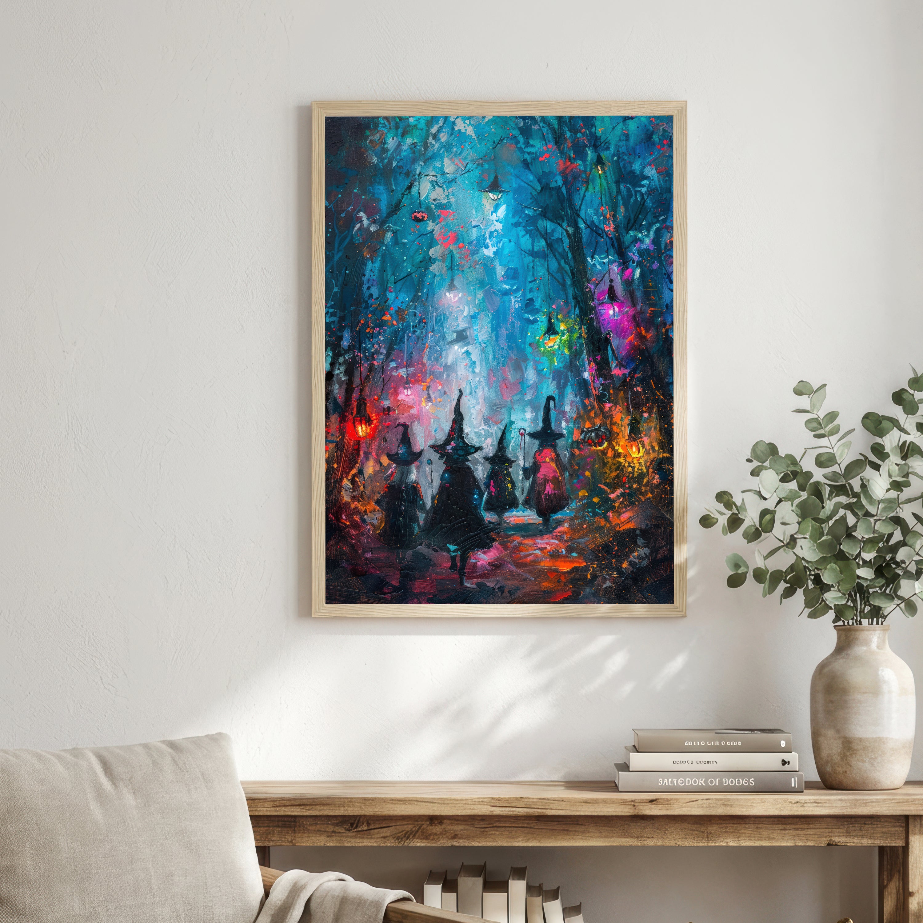 Enchanted Witch Forest Art Print
