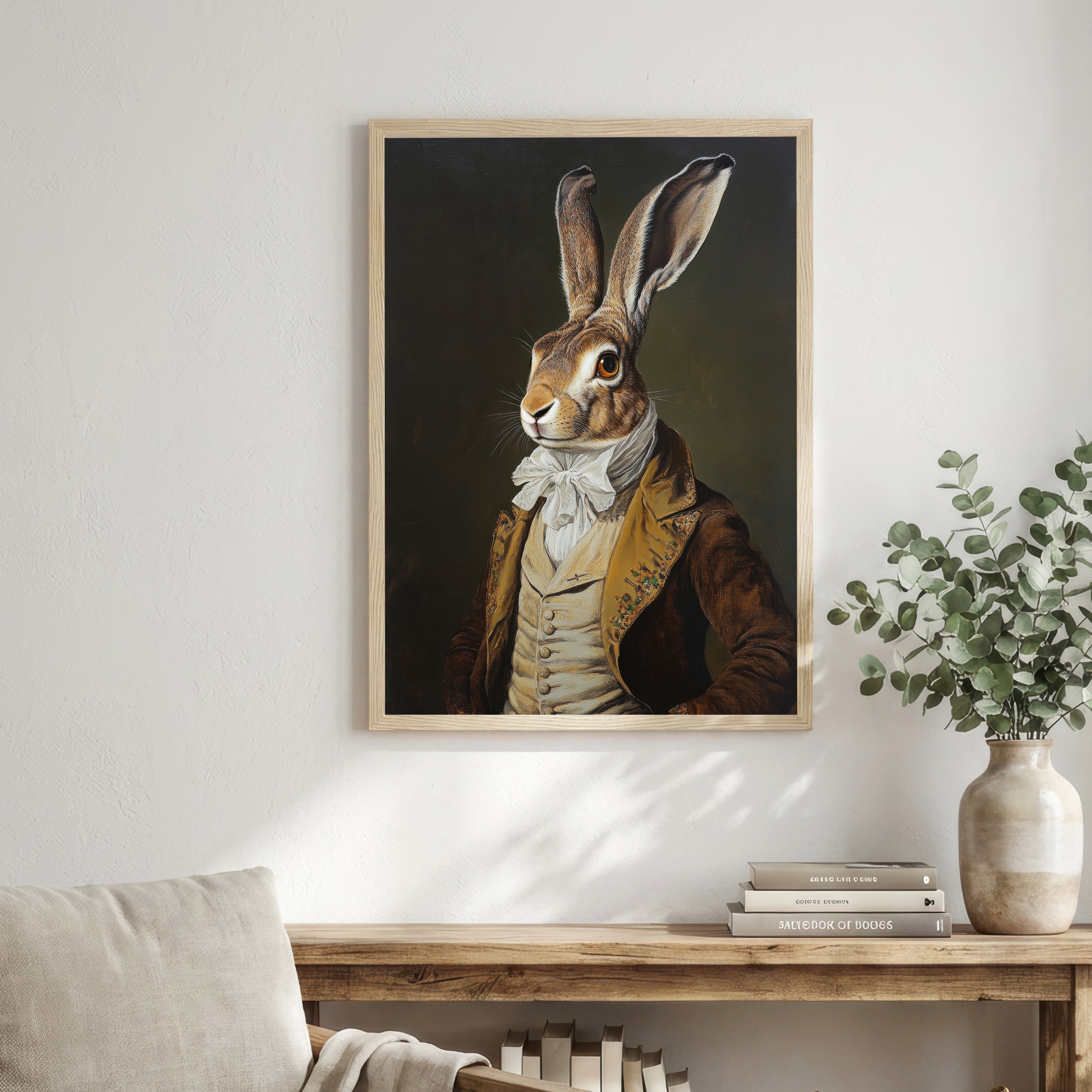 Victorian Hare Portrait Art Print