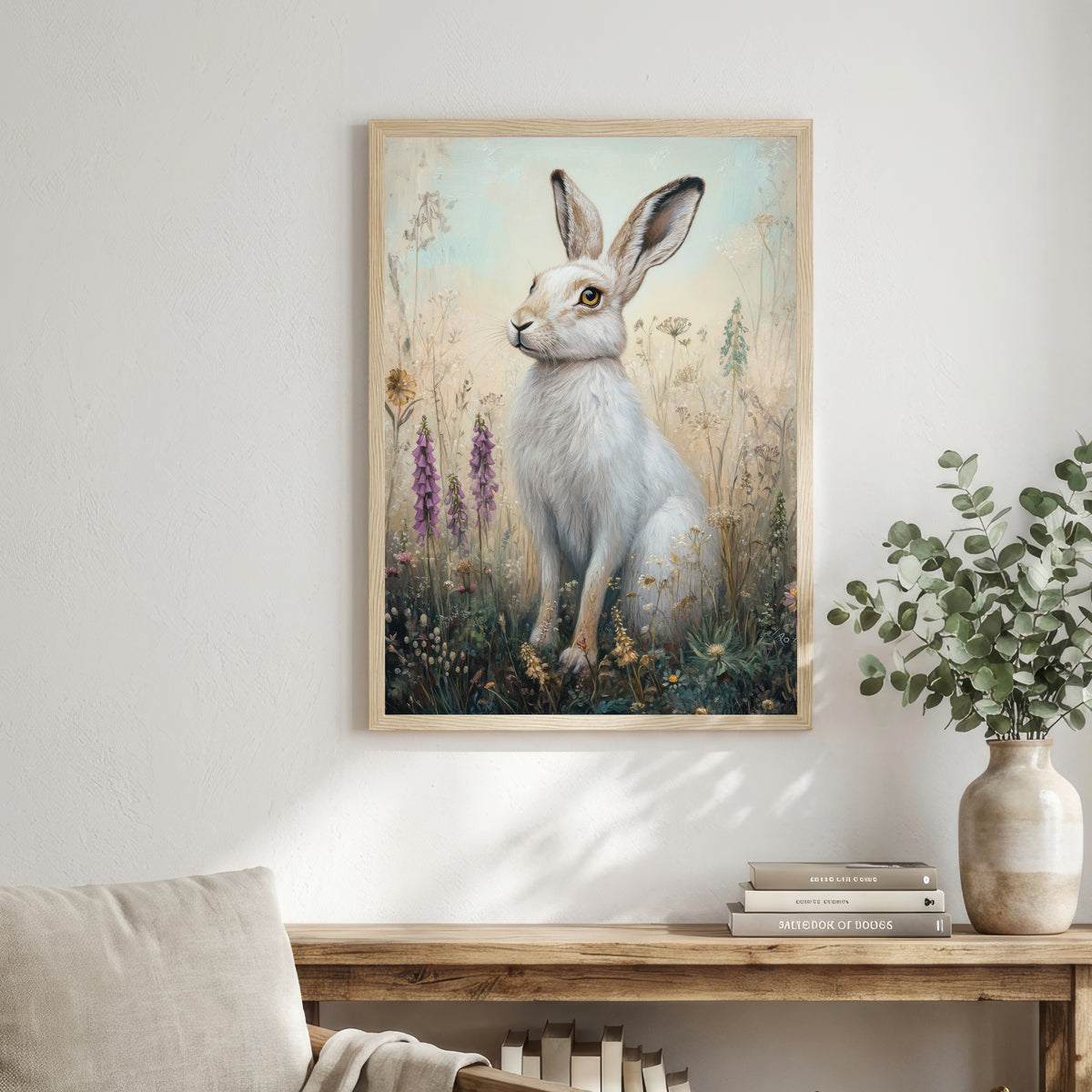 Wild Hare Meadow Art Print