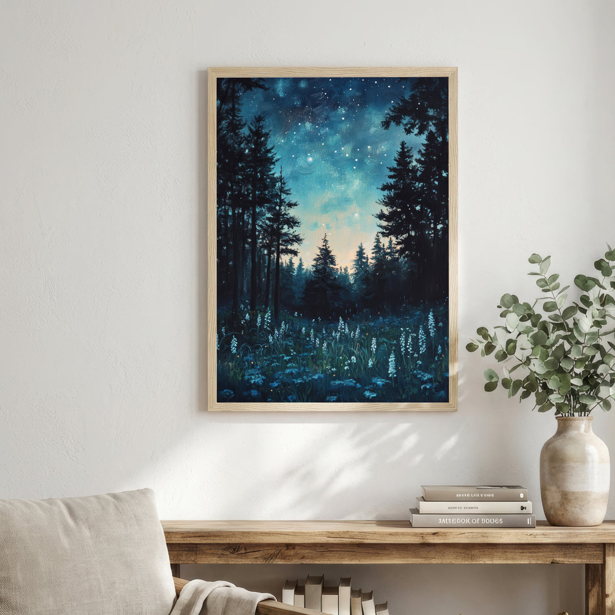 Starlit Forest Art Print