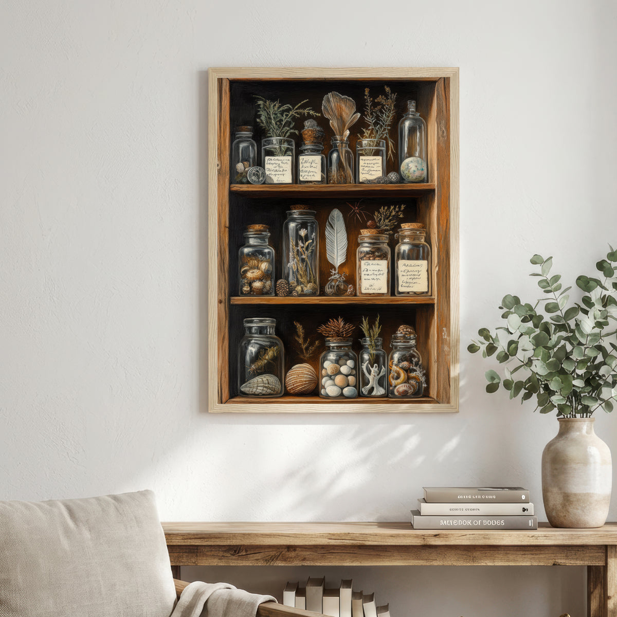 Vintage Apothecary Cabinet Art Print