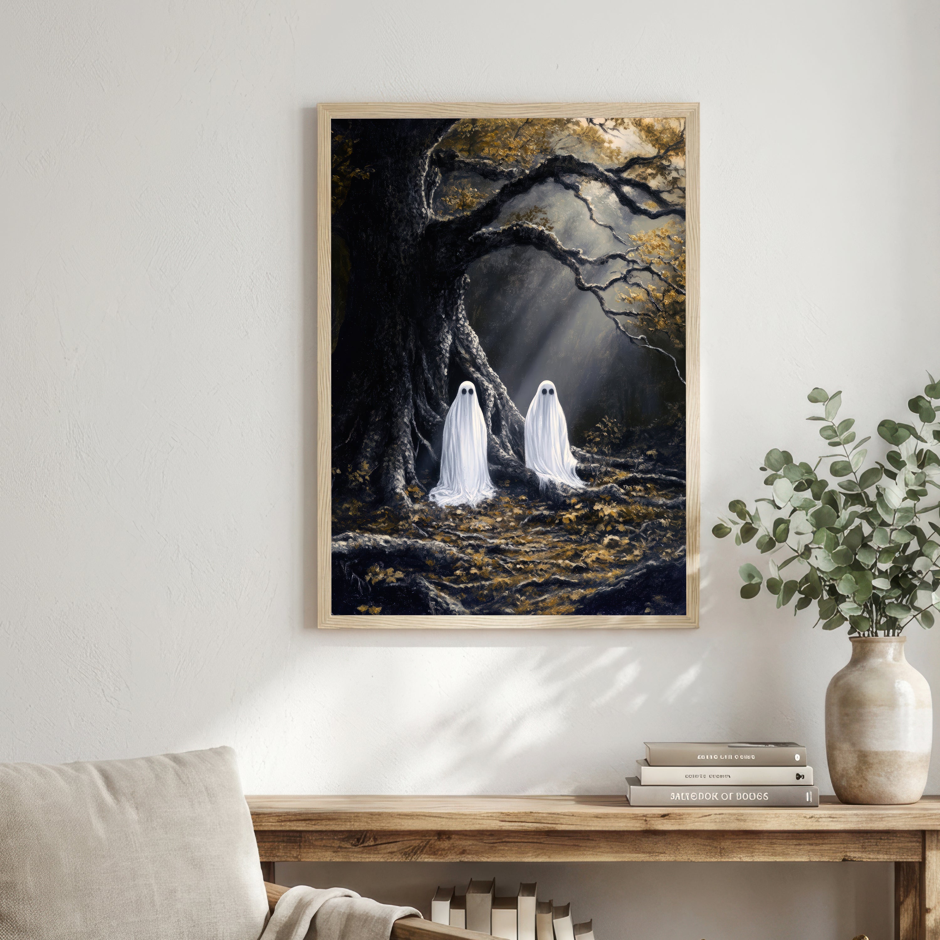 Ghosts Under an Ancient Tree Art Print