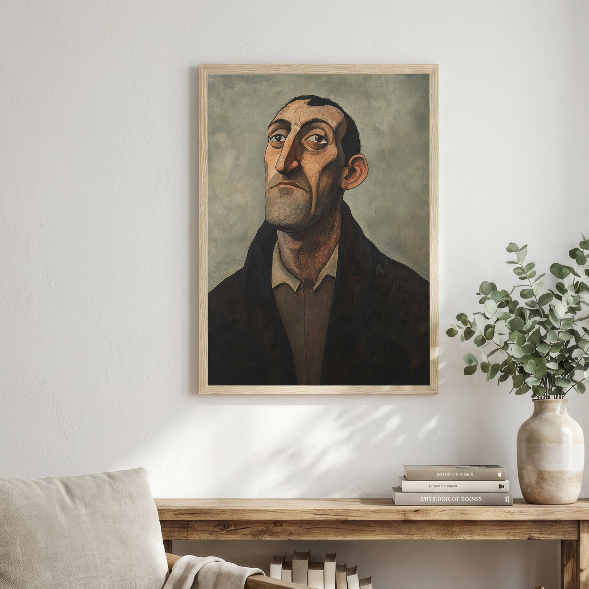 Solemn Gentleman Portrait Art Print