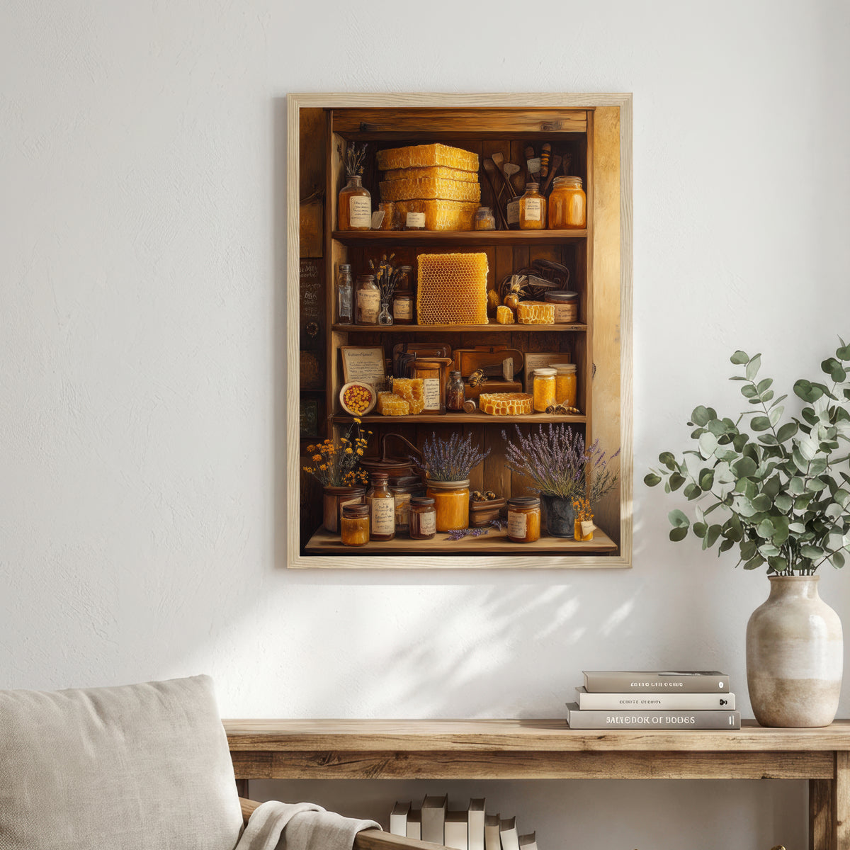 Honeycomb Apothecary Still Life Art Print