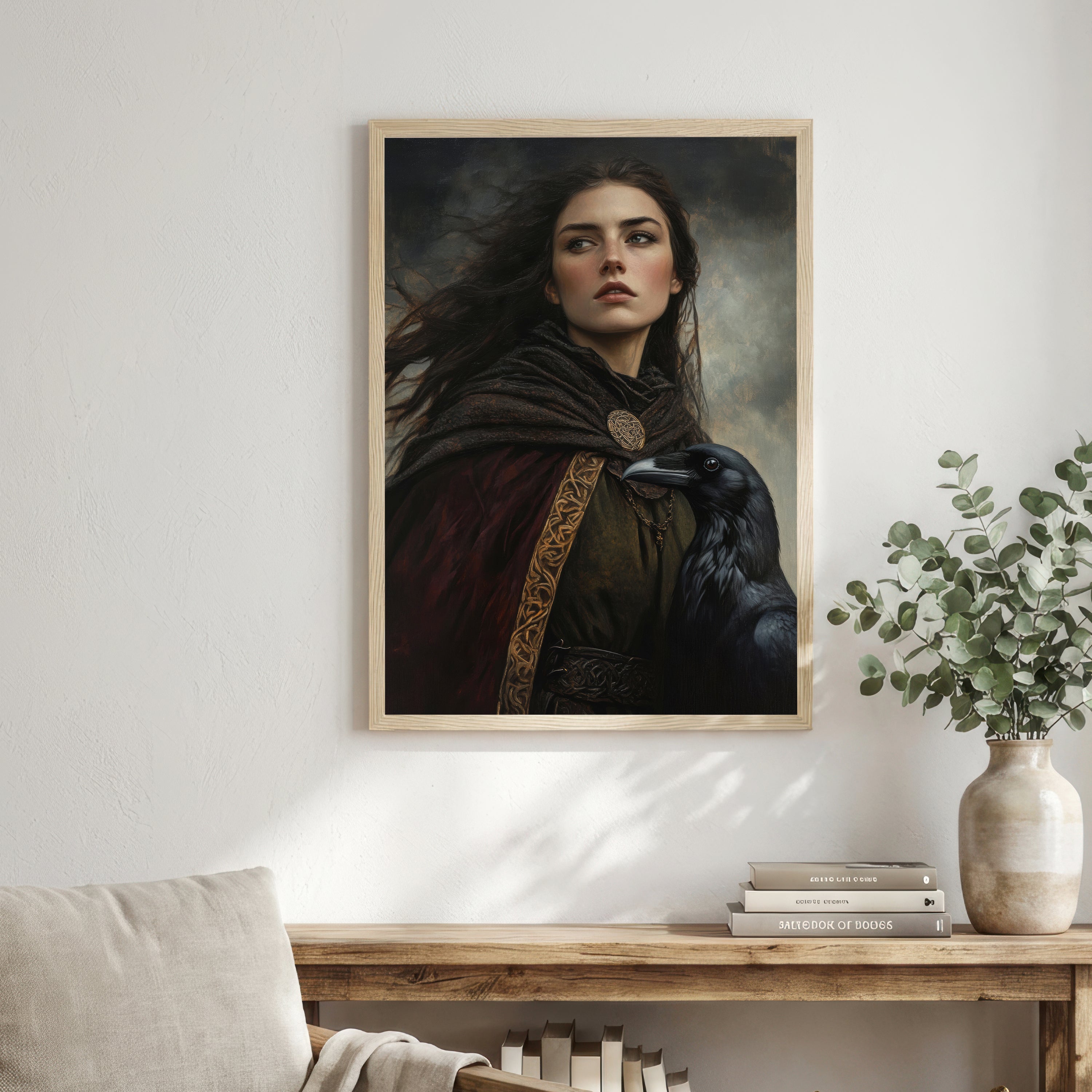 Raven Companion Portrait Art Print