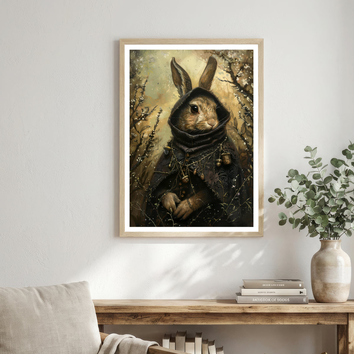 Gothic Rabbit Art Print