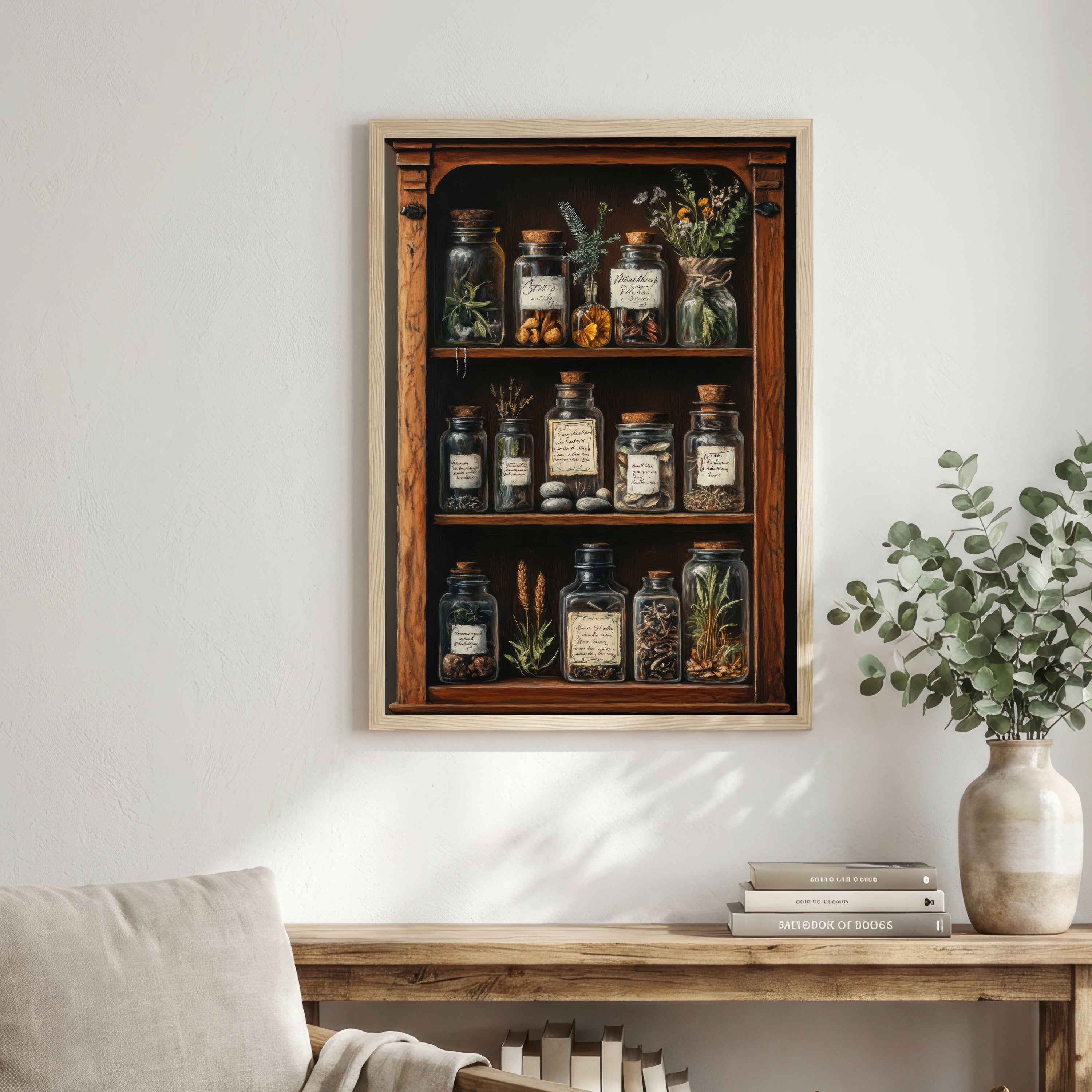 Vintage Apothecary Jars Art Print