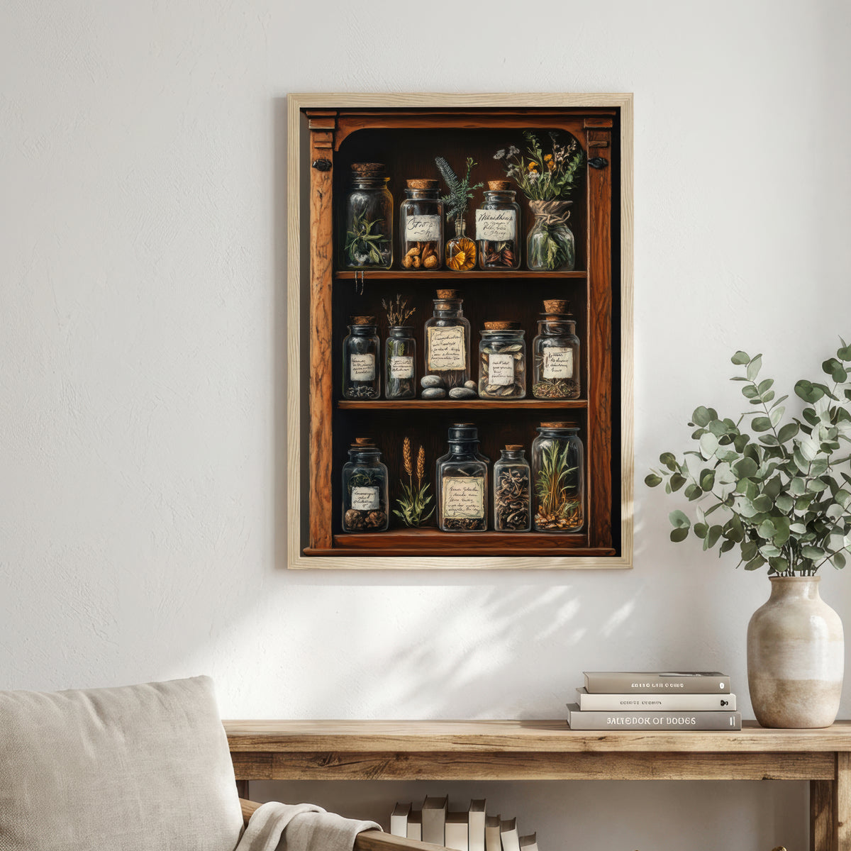 Vintage Apothecary Jars Art Print