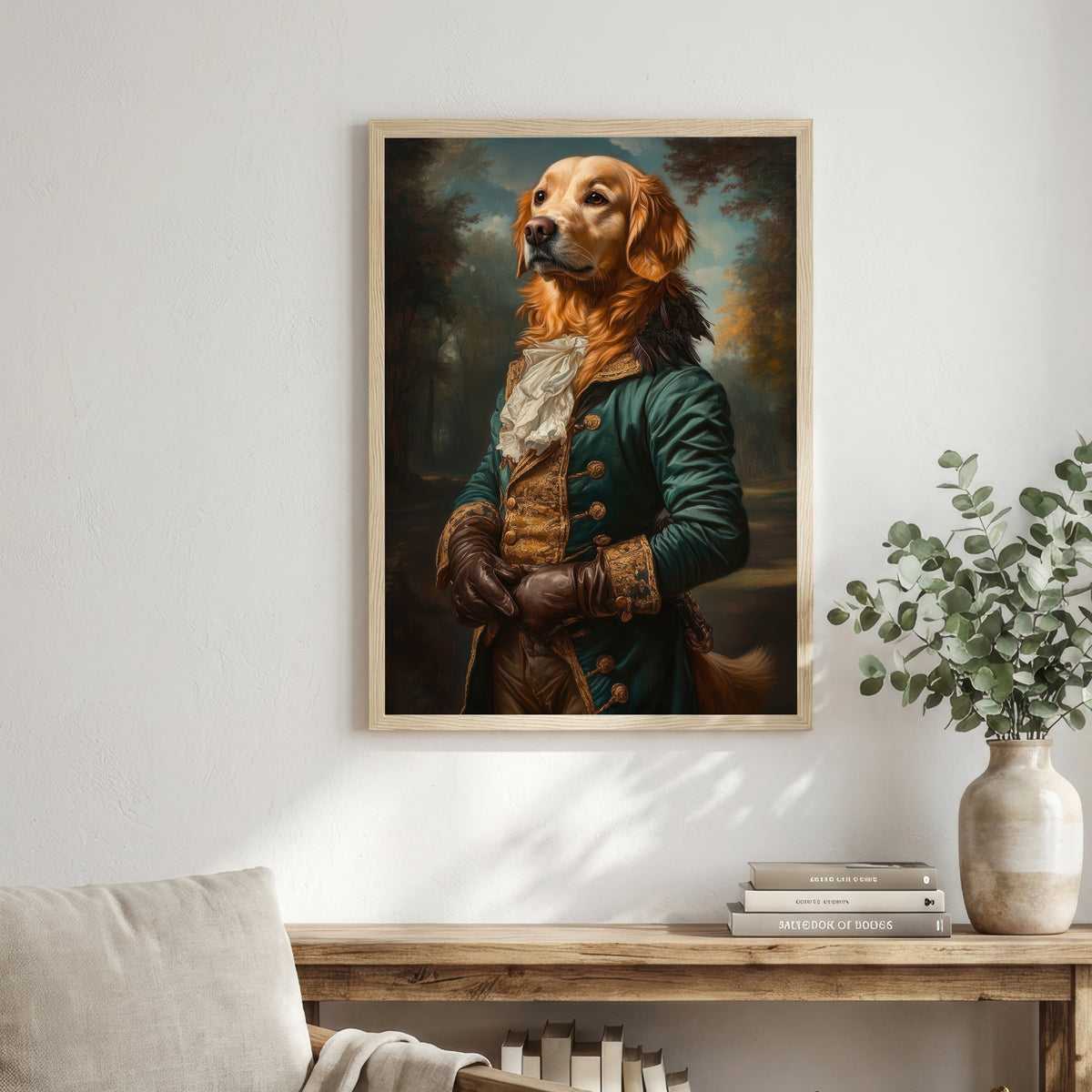 Aristocratic Golden Retriever Art Print