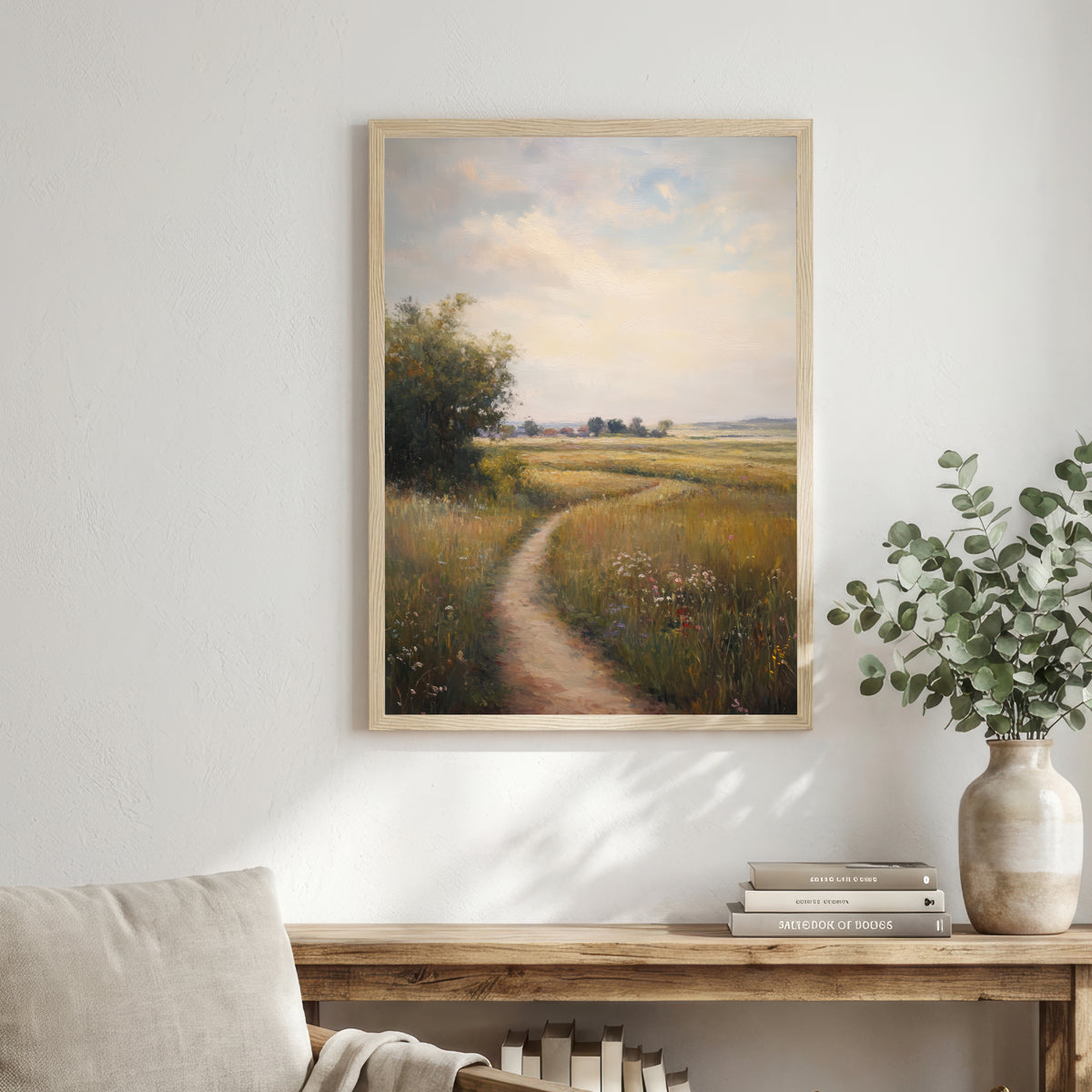Wildflower Meadow Path Art Print