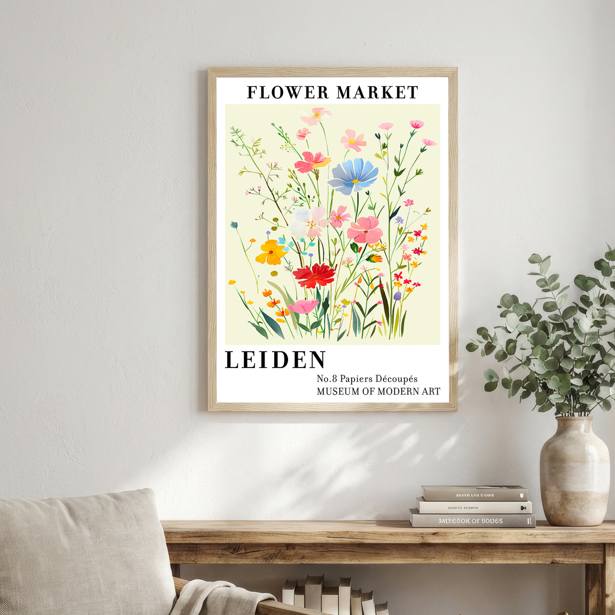 Leiden Flower Market Art Print