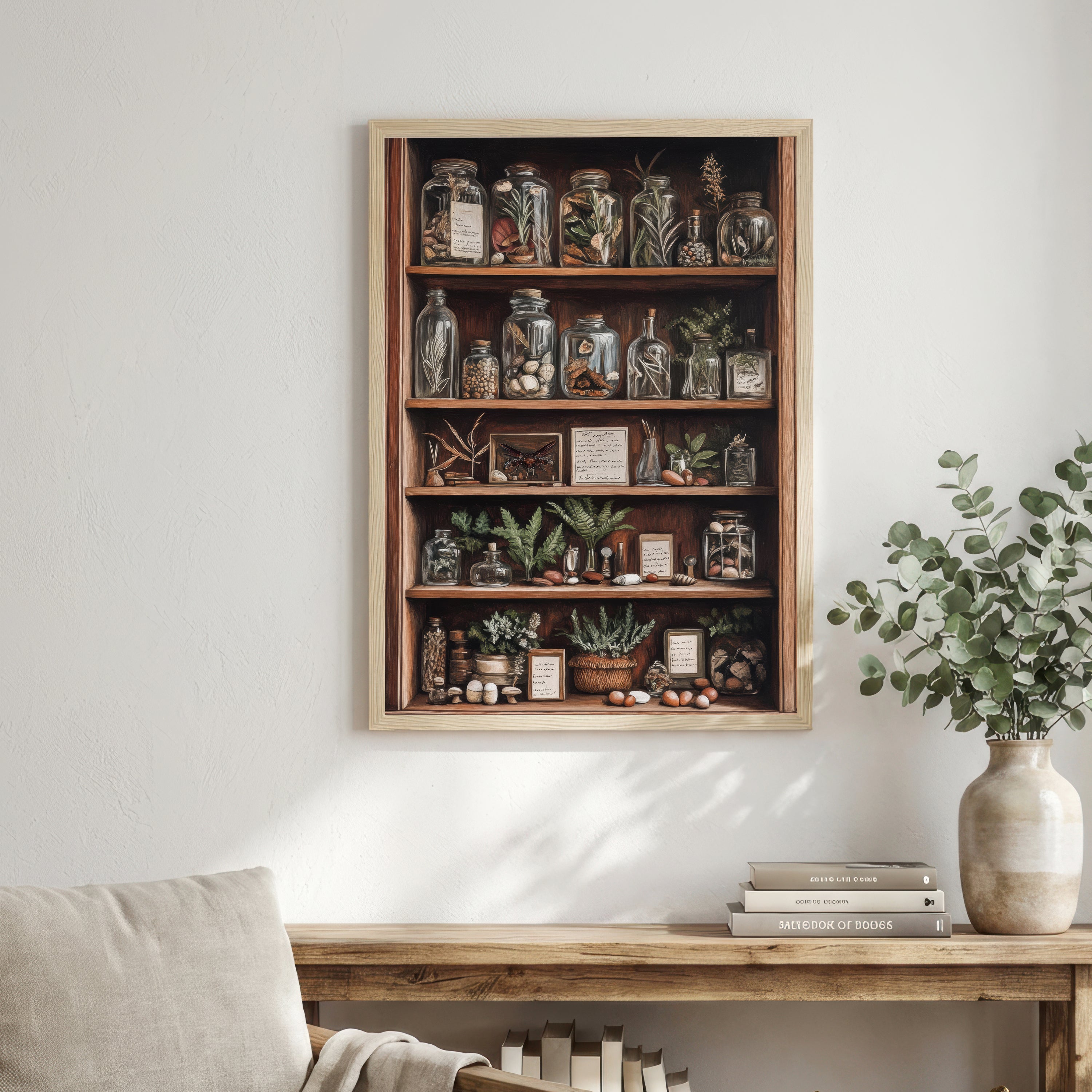 Vintage Apothecary Cabinet Art Print