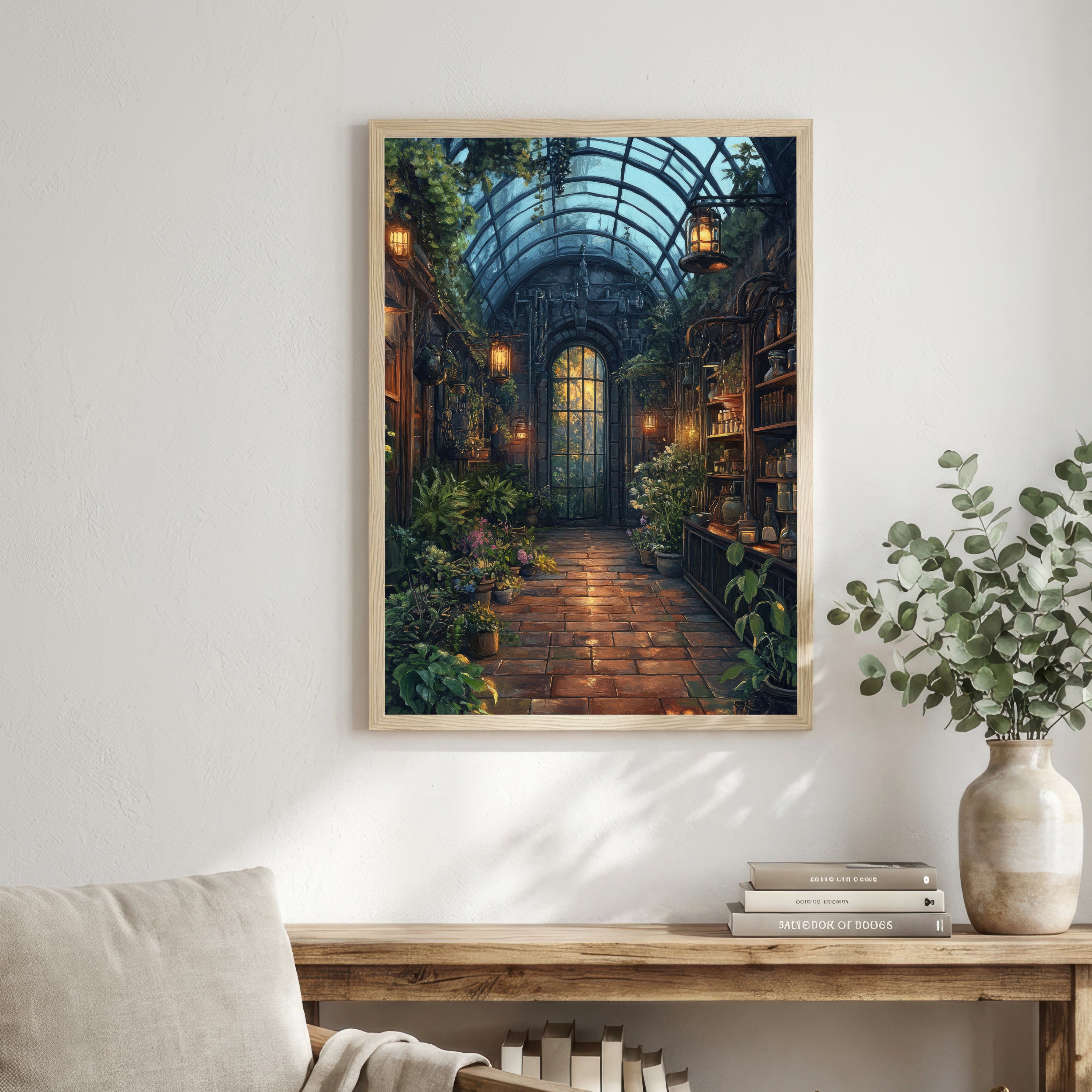 Enchanted Conservatory Botanical Art Print