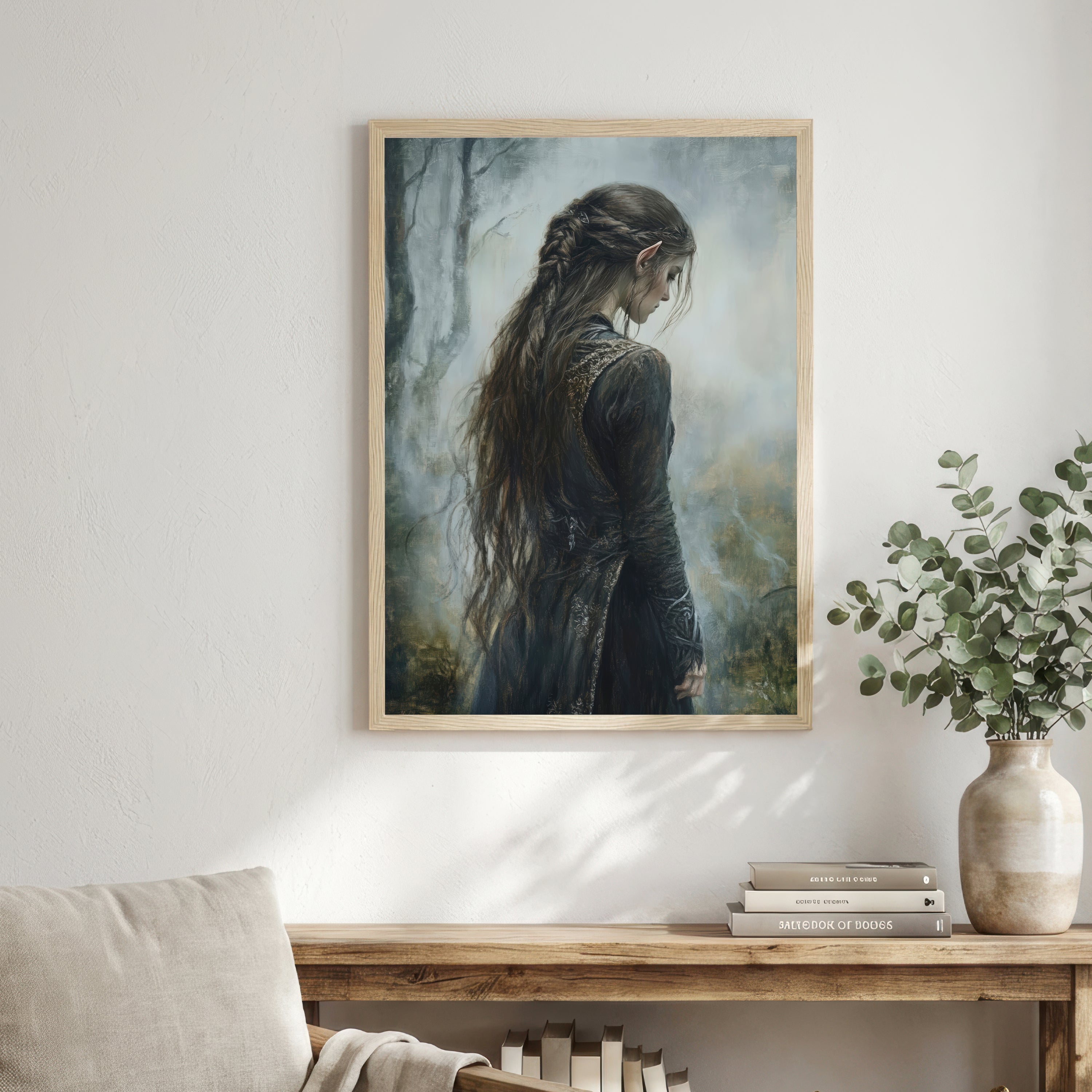 Elven Woman Fantasy Art Print
