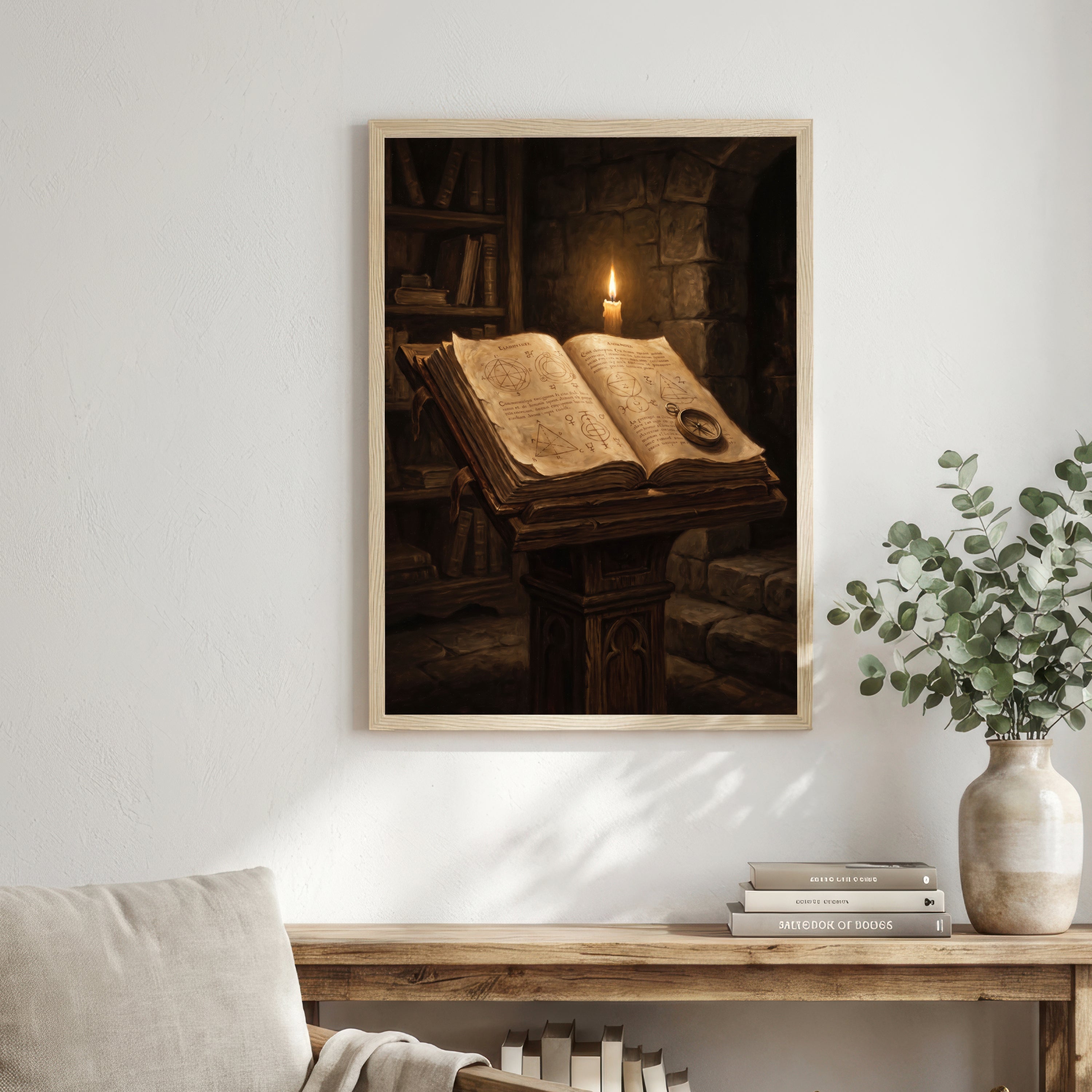Mystical Spellbook Dark Academia Art Print