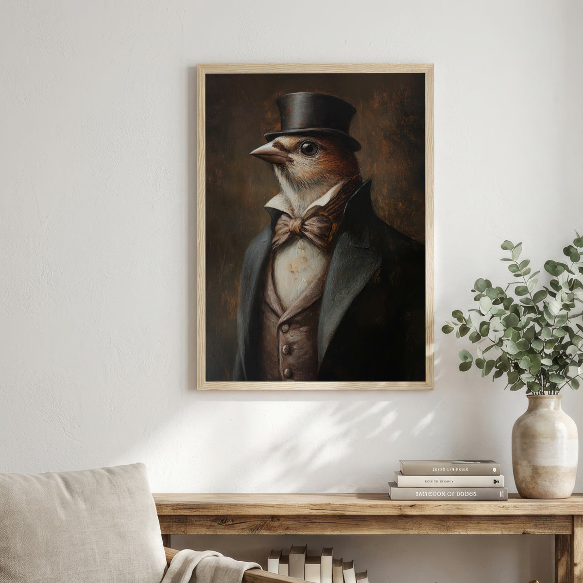 Dapper Bird Gentleman Art Print