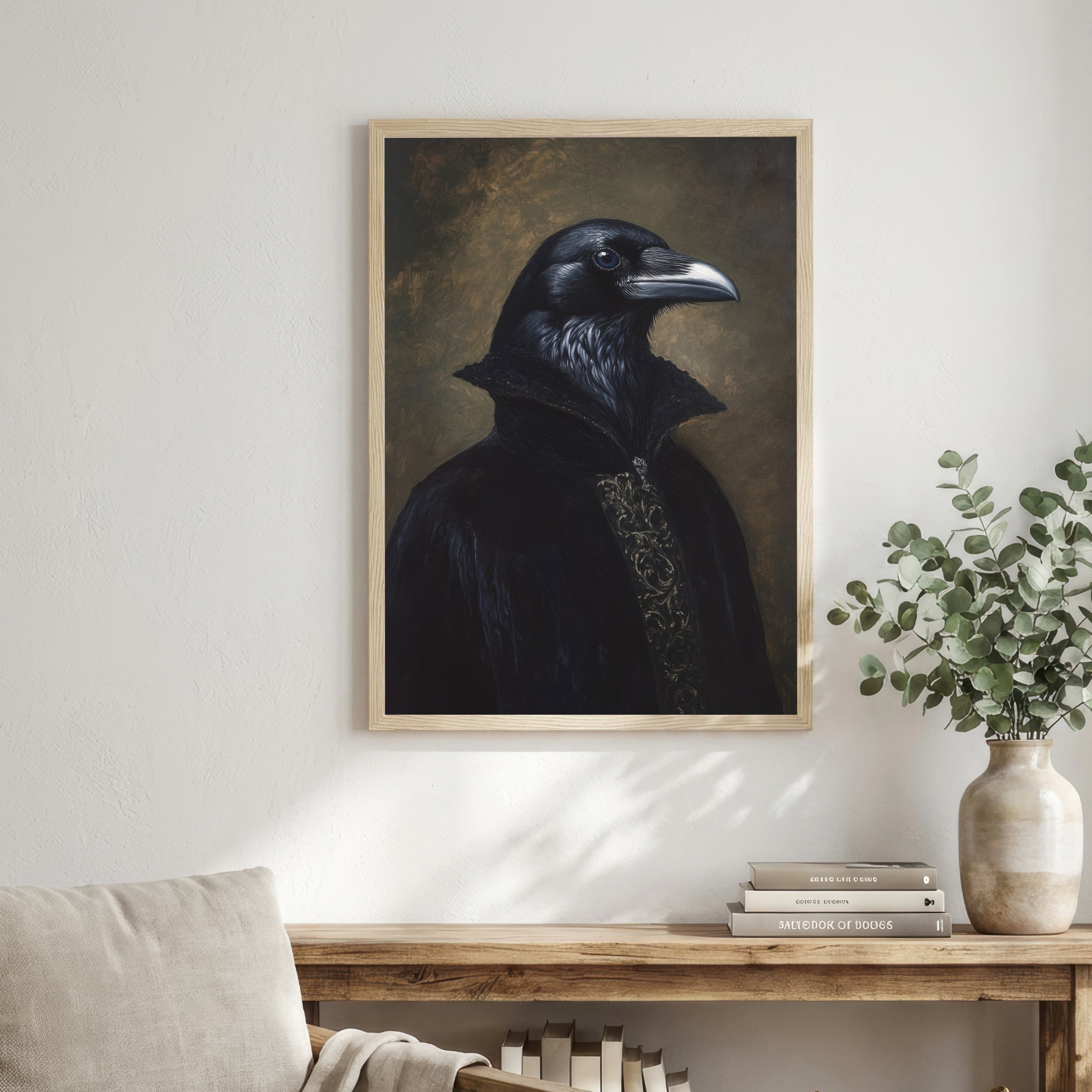 Raven Dark Academia Art Print
