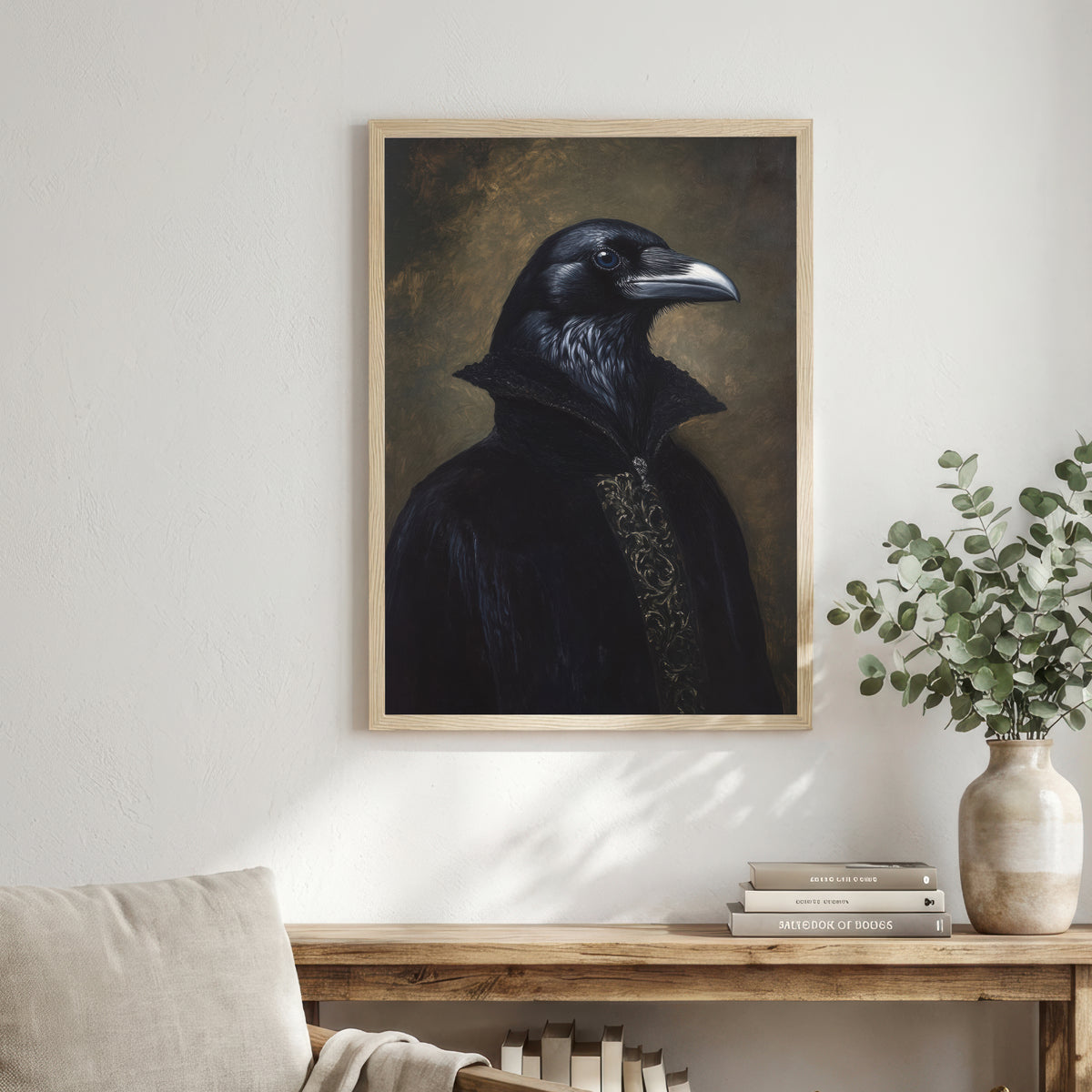 Raven Dark Academia Art Print