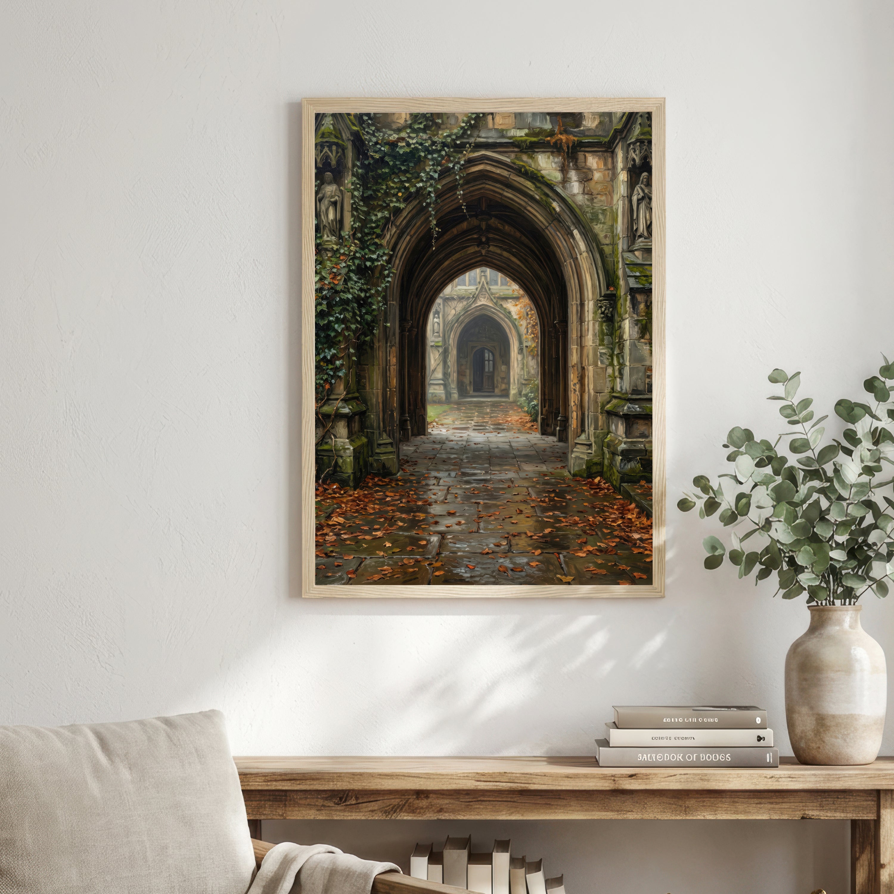 Gothic Cloister Archway Art Print