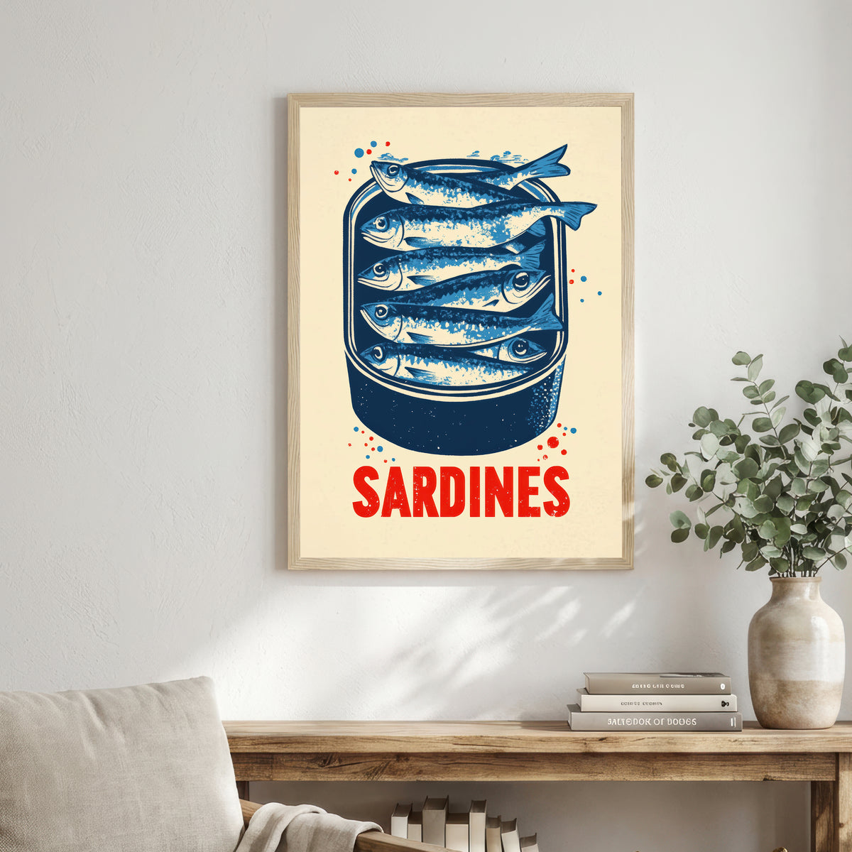 Vintage Sardines Tin Art Print