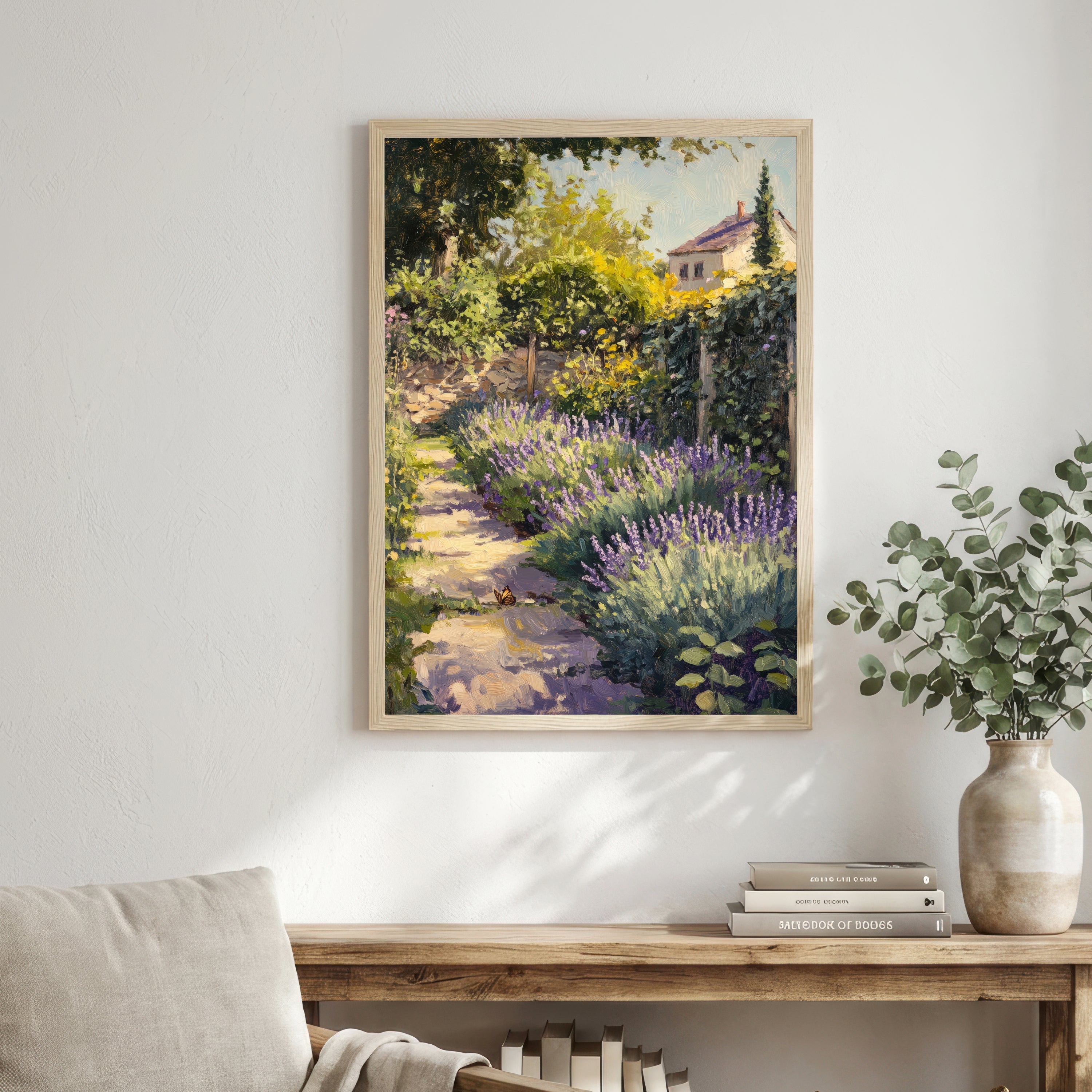 Impressionist Cottage Garden Art Print