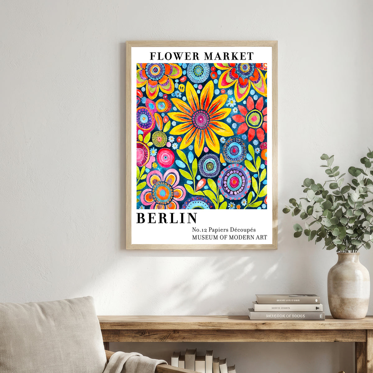 Berlin Flower Market Art Print