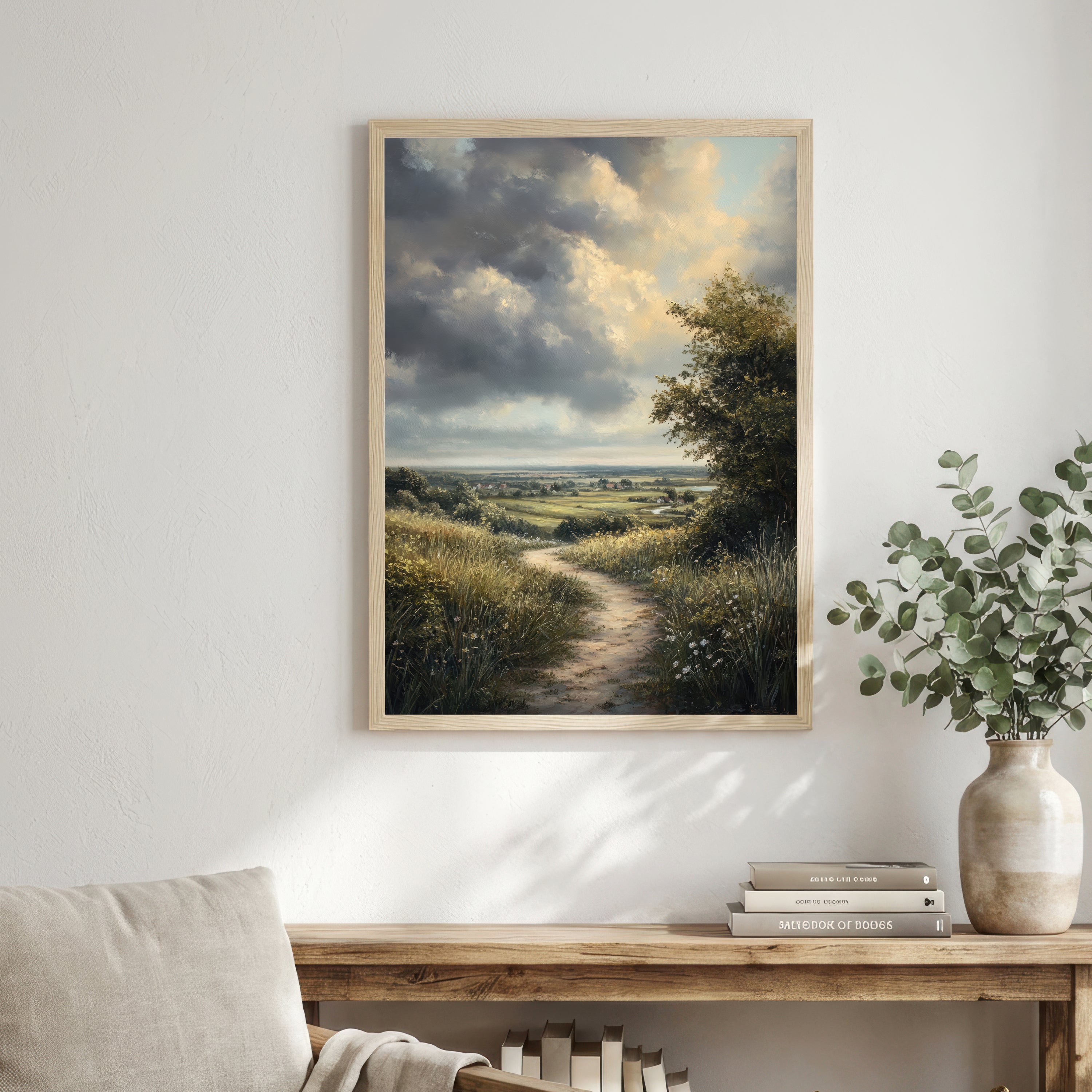 Pastoral Countryside Landscape Art Print